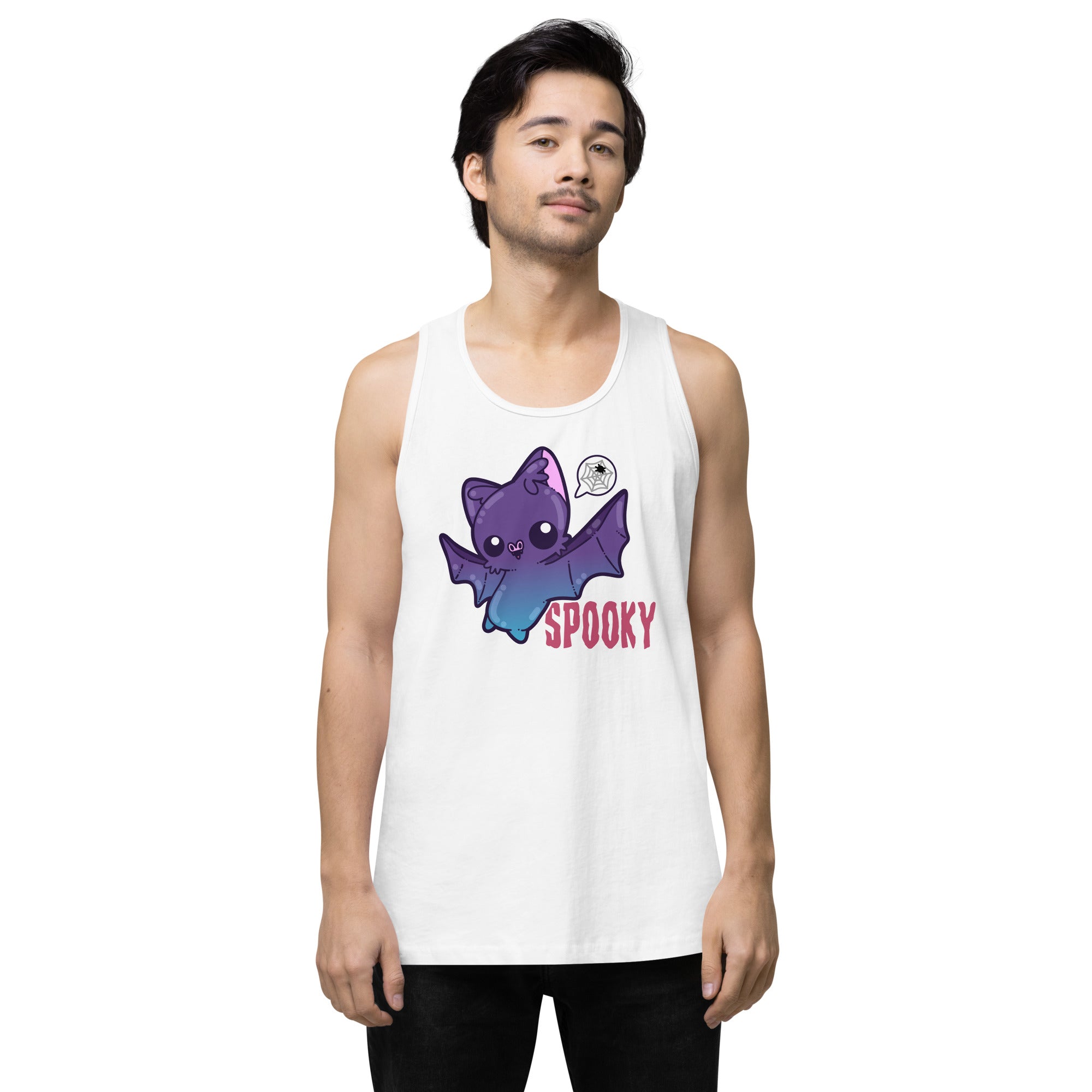 I AM SPOOKY YEAR ROUND - Premium Tank Top - ChubbleGumLLC