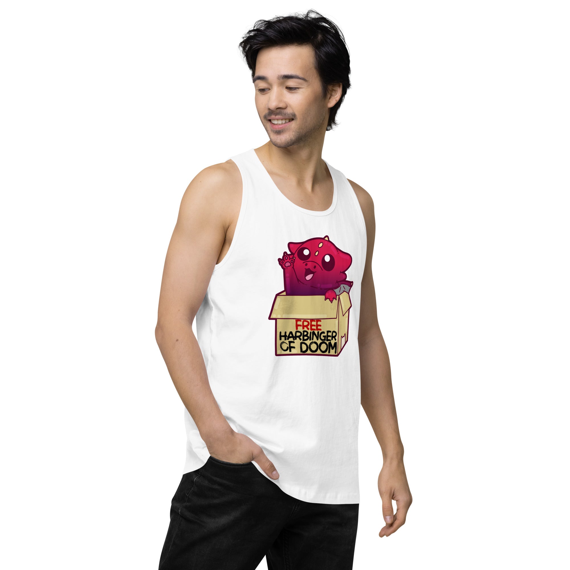 FREE HARBINGER OF DOOM - Premium Tank Top - ChubbleGumLLC