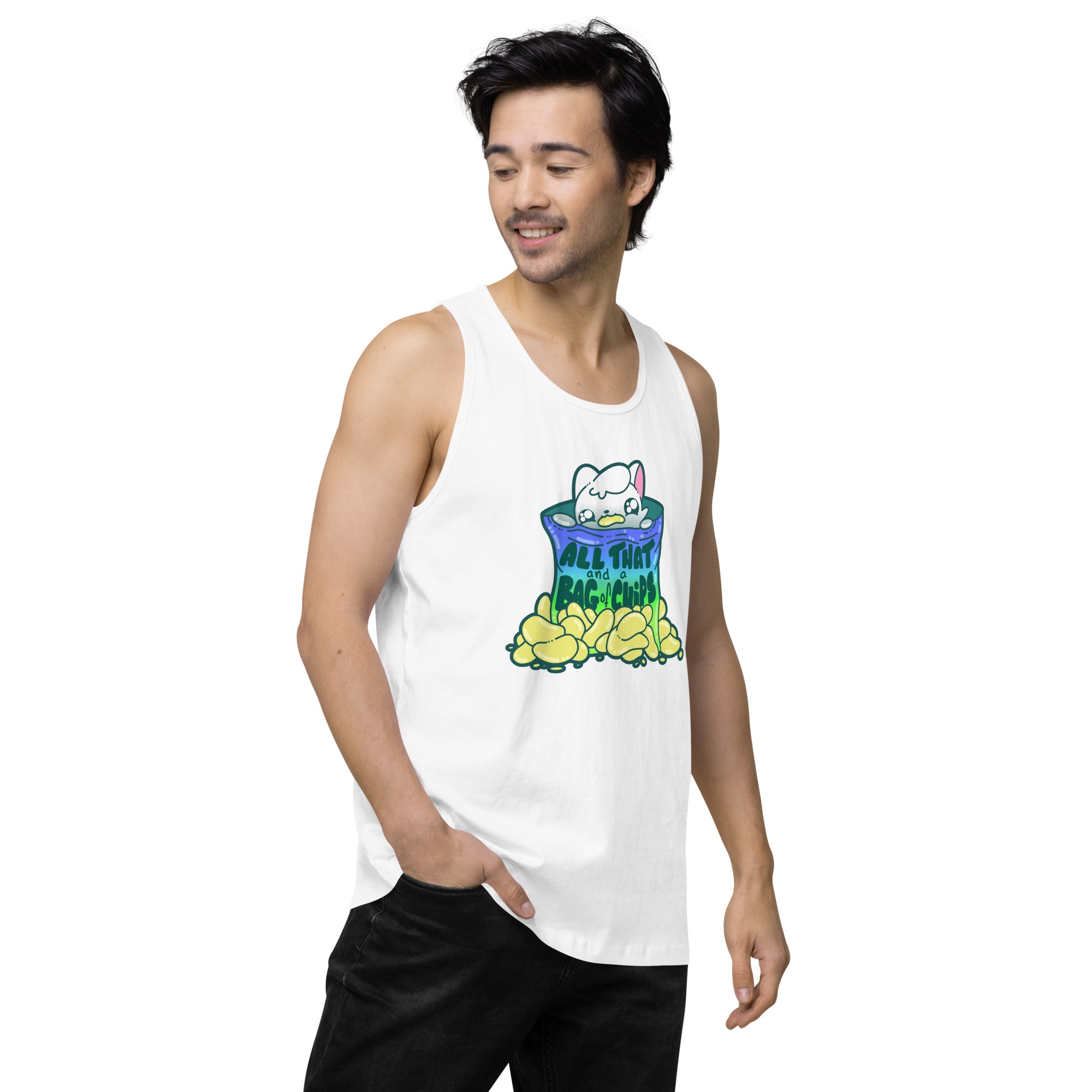 ALL THAT AND A BAG OF CHIPS - Premium Tank Top - ChubbleGumLLC