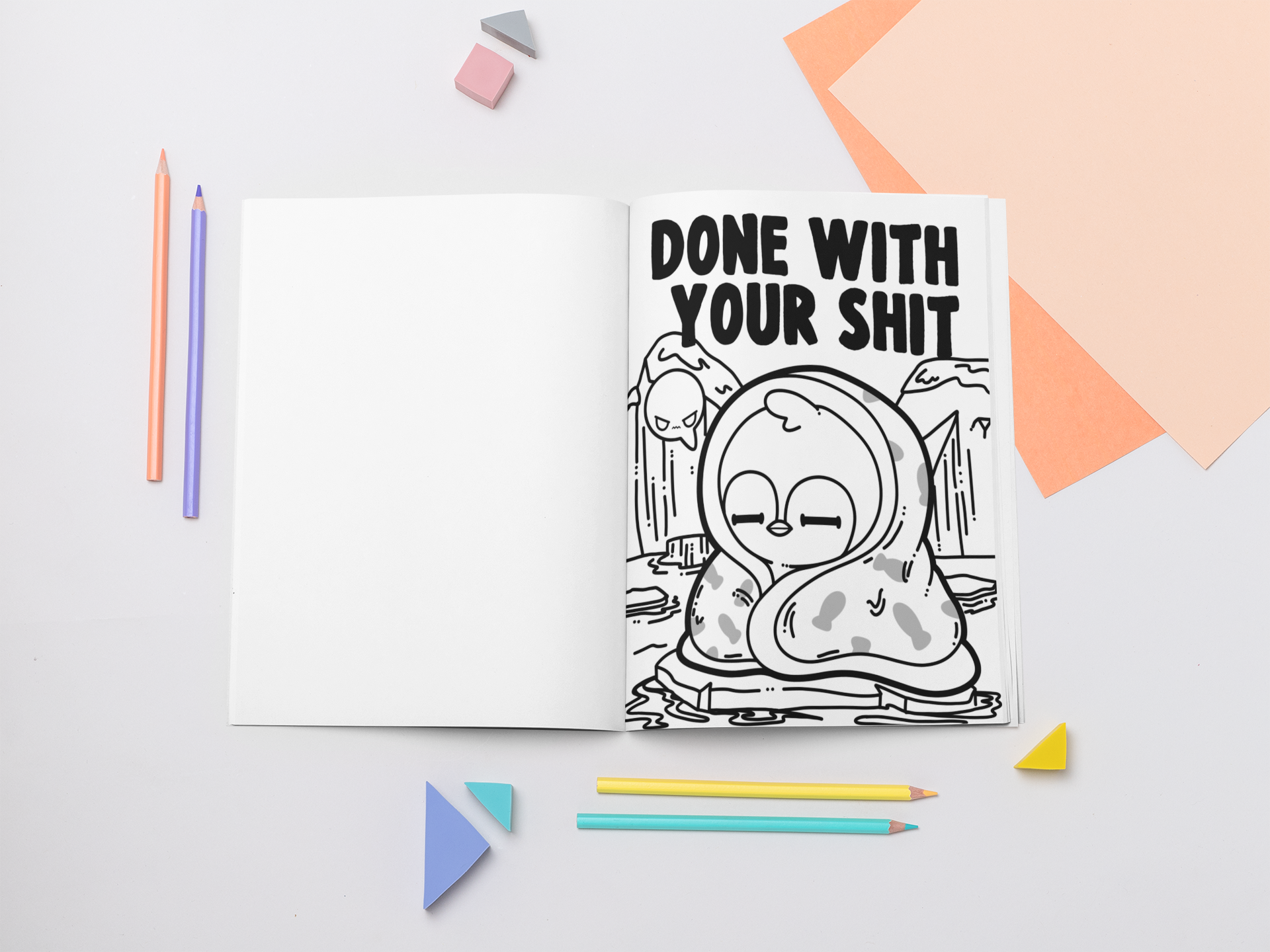 I Don't Give A Fox Coloring Book - ChubbleGumLLC