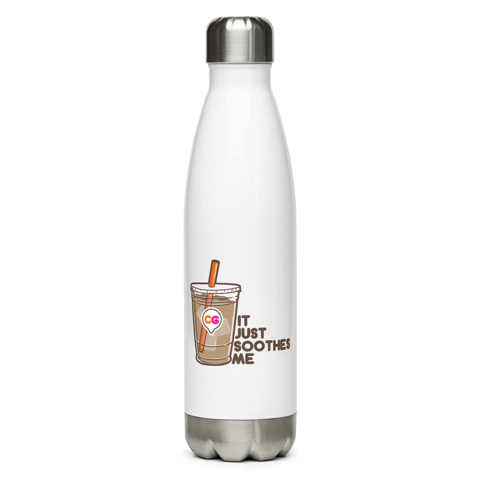IT JUST SOOTHES ME - Stainless Steel Water Bottle - ChubbleGumLLC