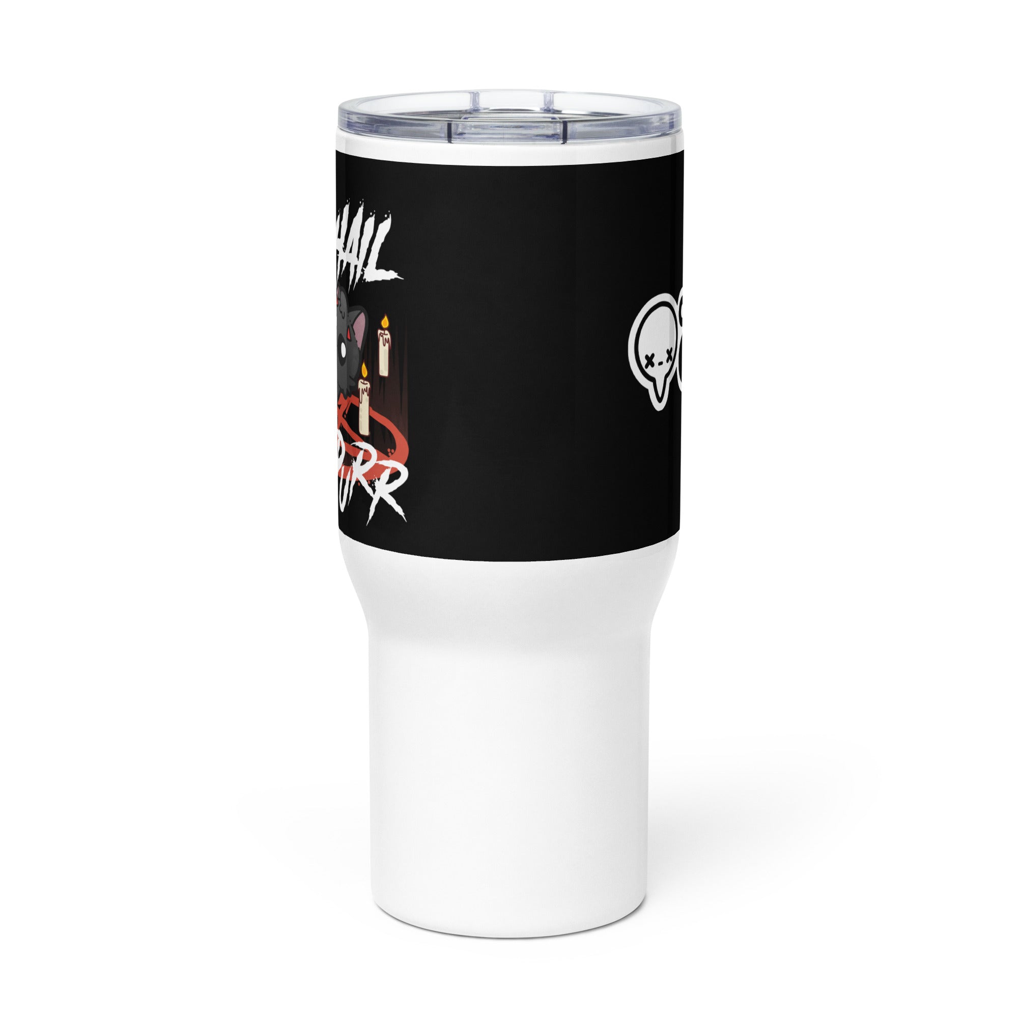 ALL HAIL LUCIPURR - 25 oz Travel Mug - ChubbleGumLLC