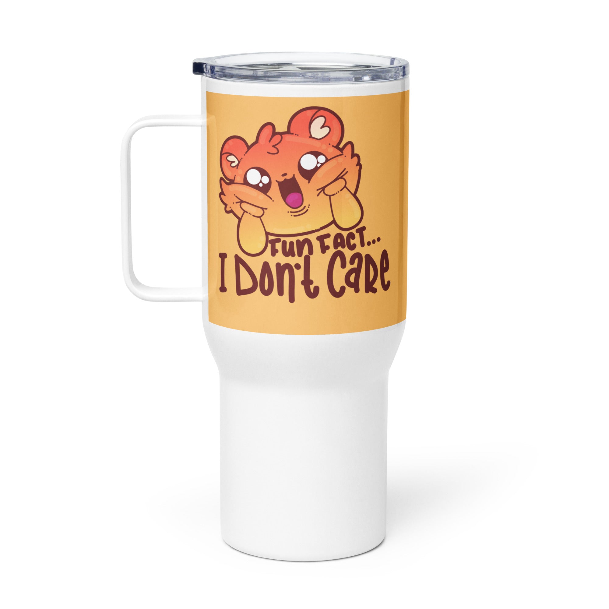 FUN FACT I DONT CARE - 25 oz Travel Mug - ChubbleGumLLC
