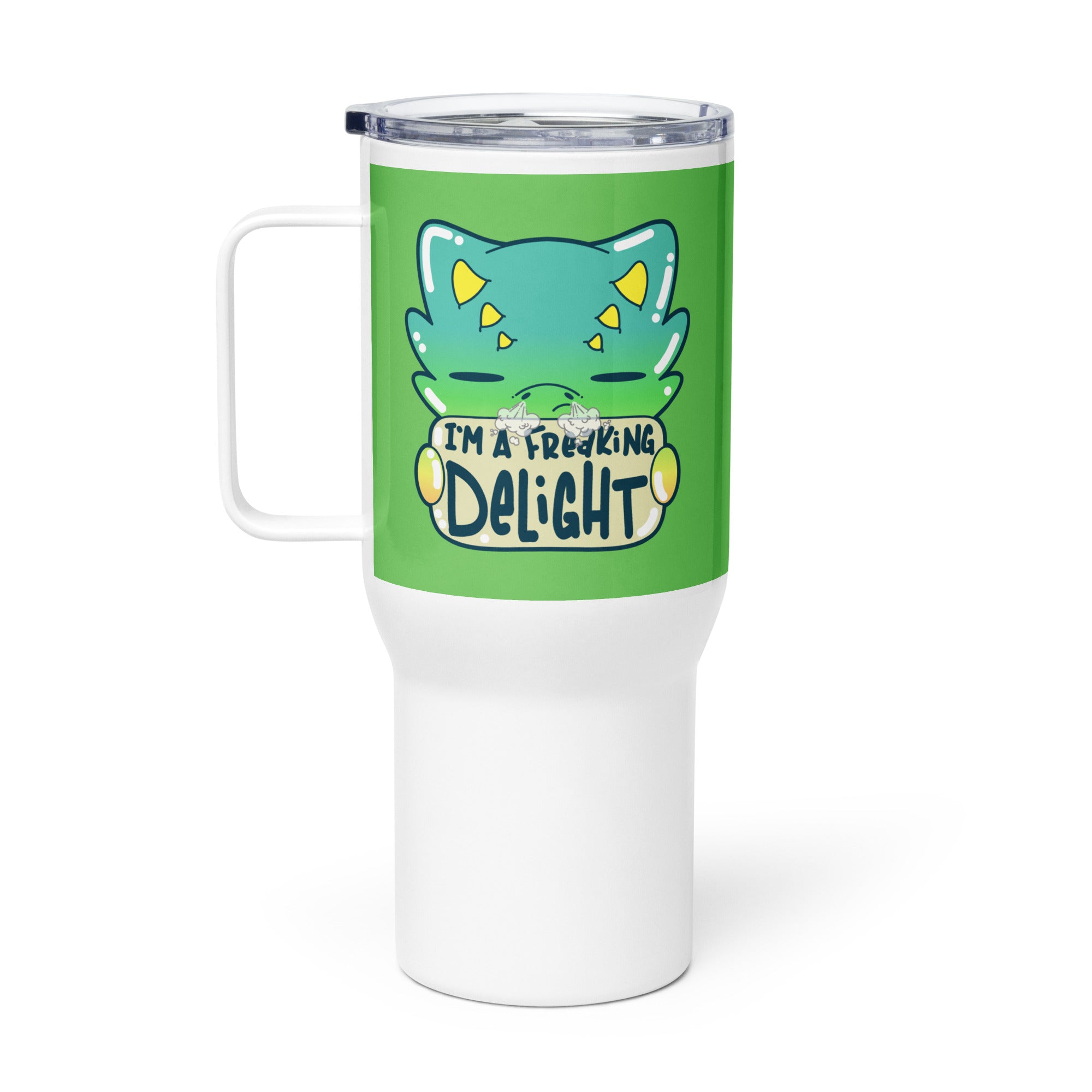 I AM A FREAKING DELIGHT - 25 oz Travel Mug - ChubbleGumLLC