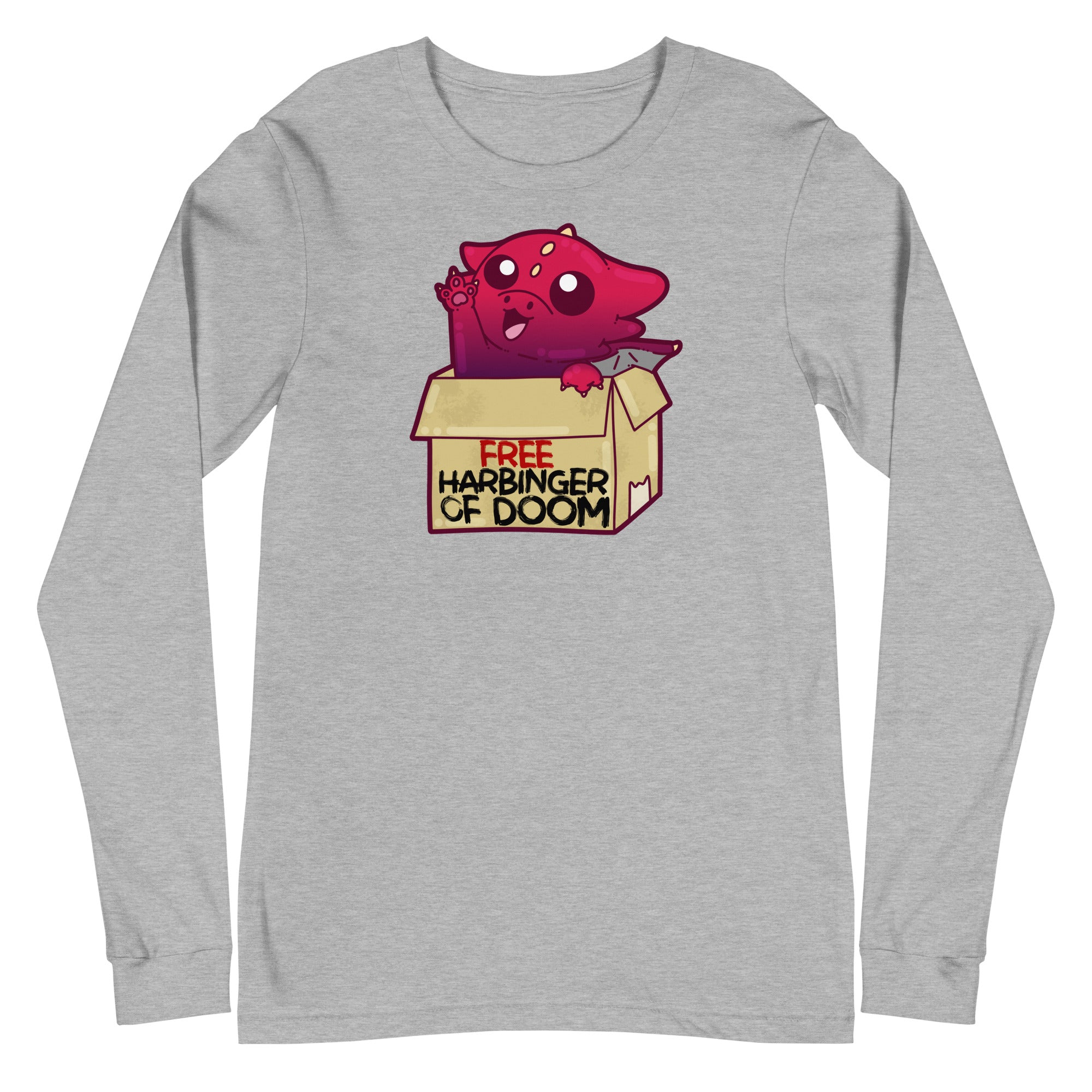 FREE HARBINGER OF DOOM - Long Sleeve Tee - ChubbleGumLLC