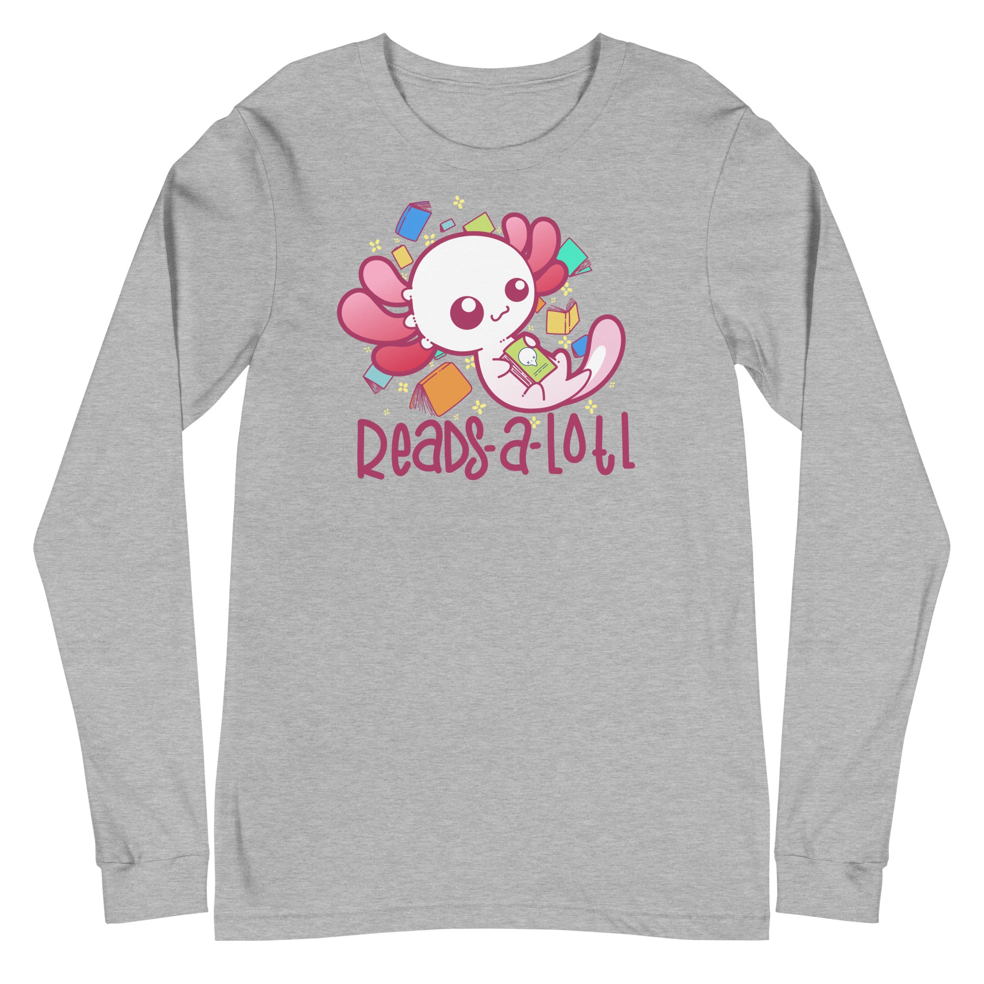 READS A LOTL - Long Sleeve Tee - ChubbleGumLLC