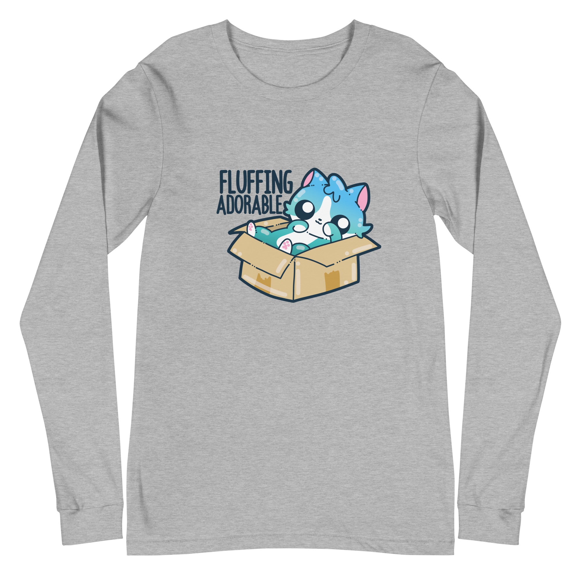 FLUFFING ADORABLE - Long Sleeve Tee - ChubbleGumLLC