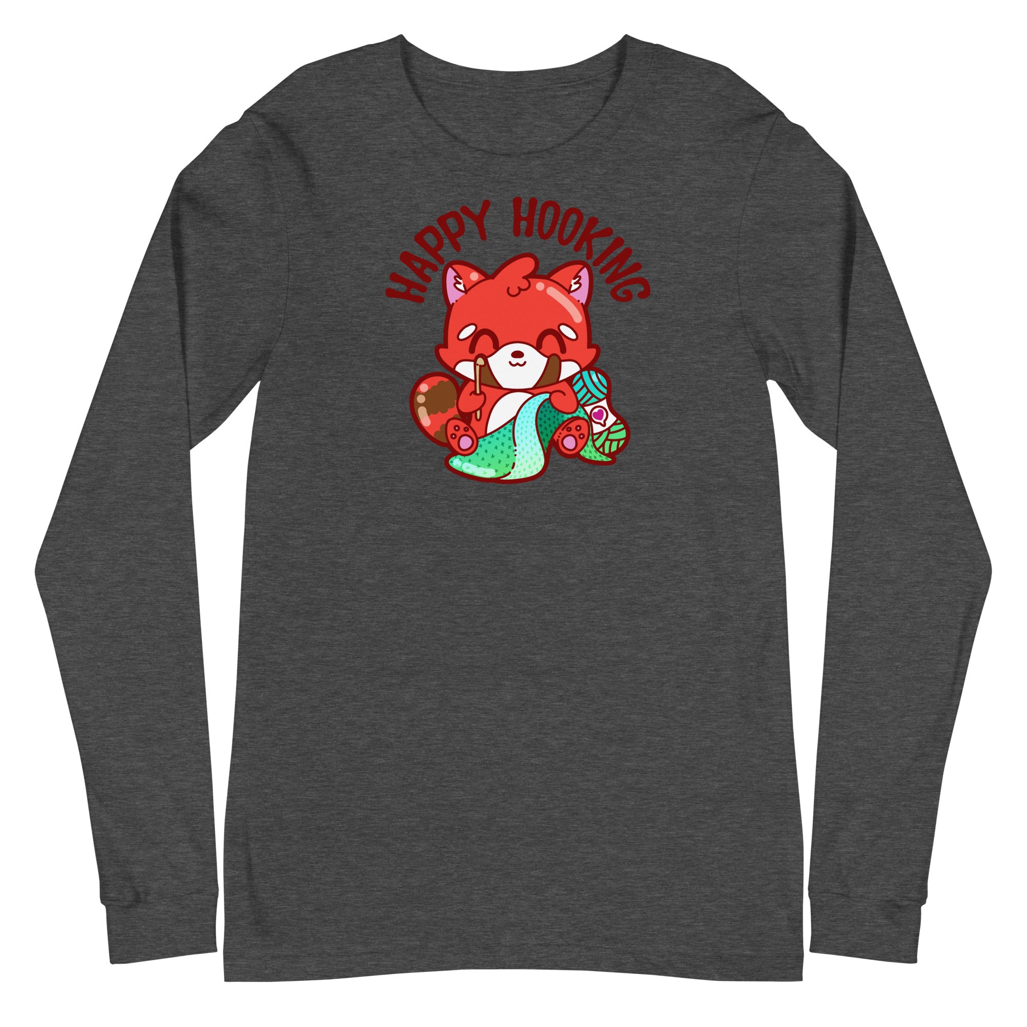HAPPY HOOKING - Long Sleeve Tee - ChubbleGumLLC