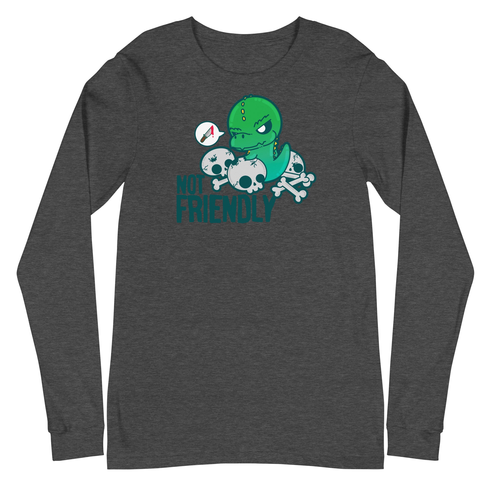 NOT FRIENDLY - Long Sleeve Tee - ChubbleGumLLC