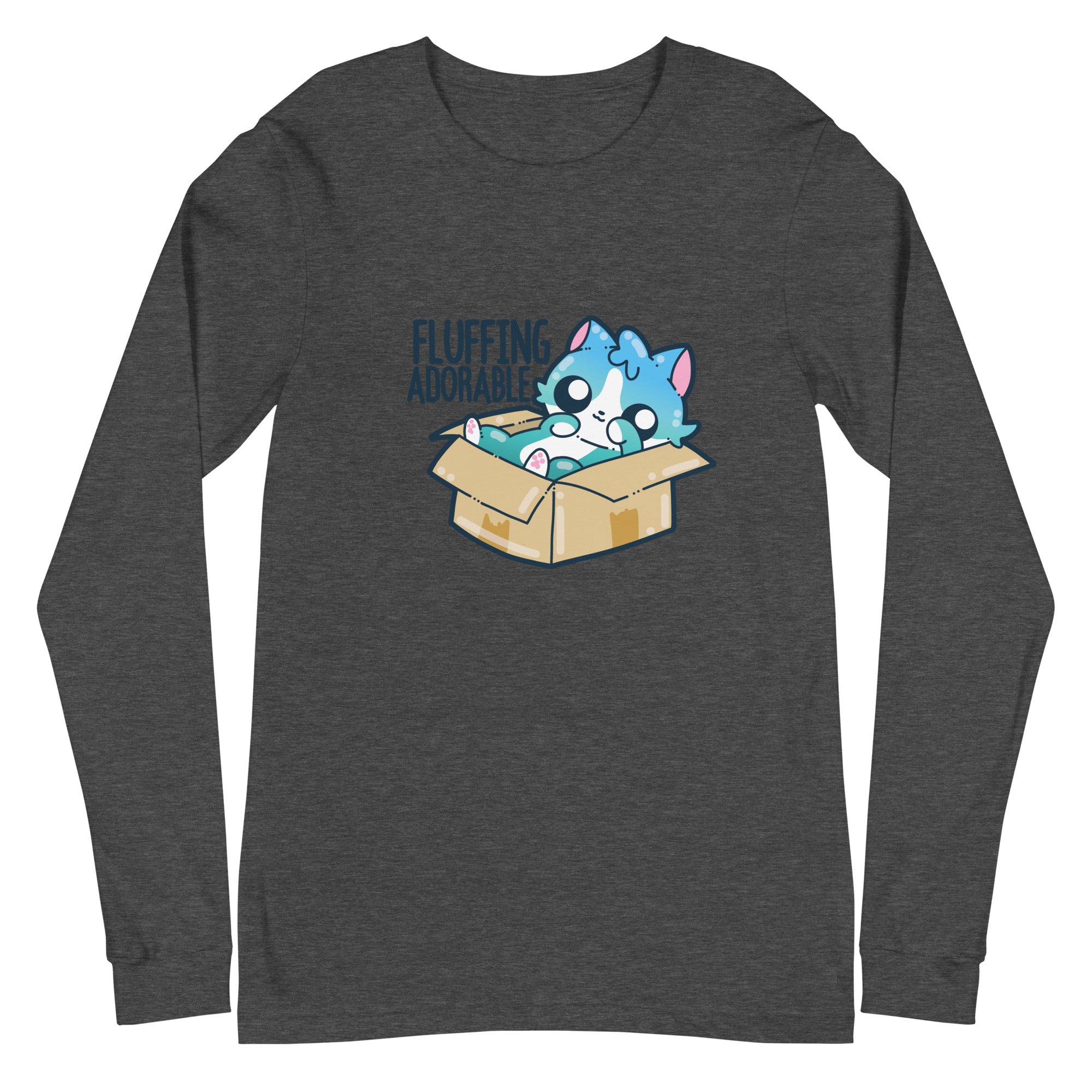 FLUFFING ADORABLE - Long Sleeve Tee - ChubbleGumLLC