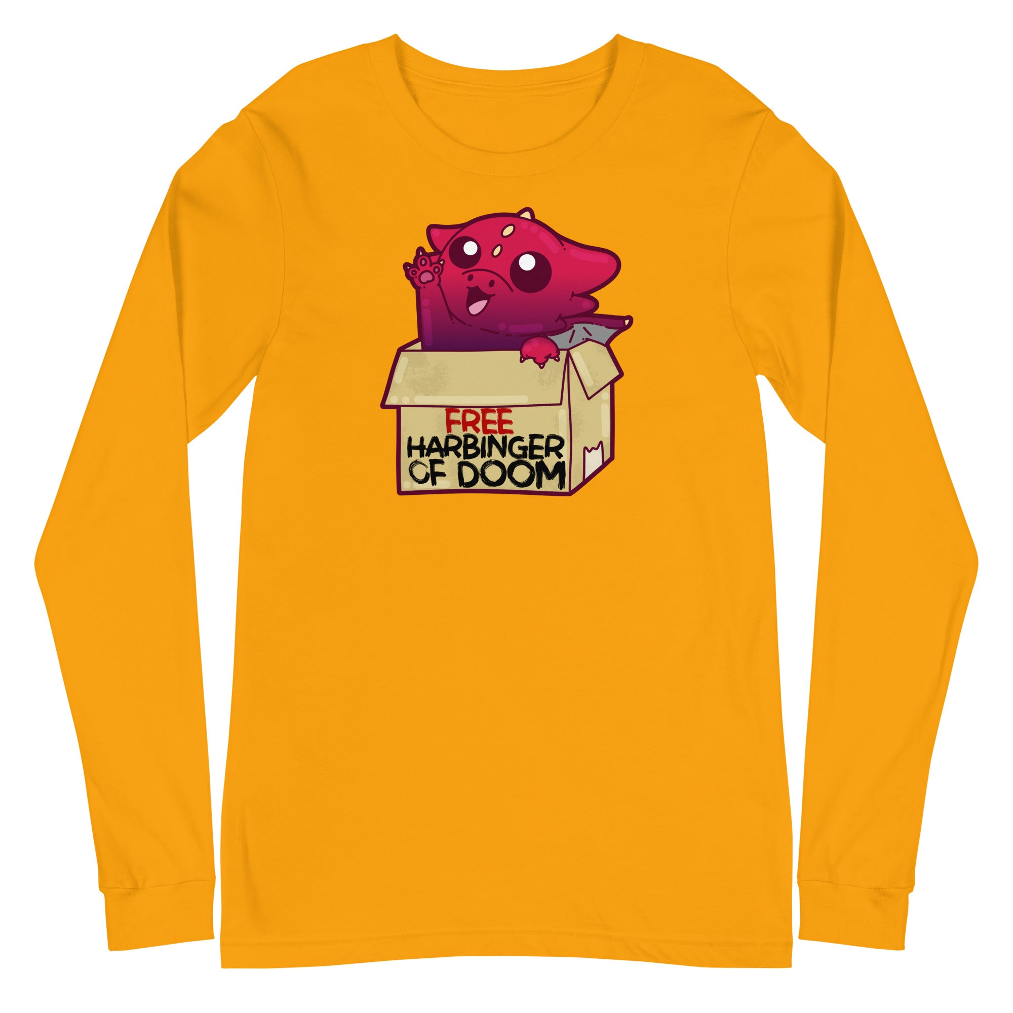 FREE HARBINGER OF DOOM - Long Sleeve Tee - ChubbleGumLLC