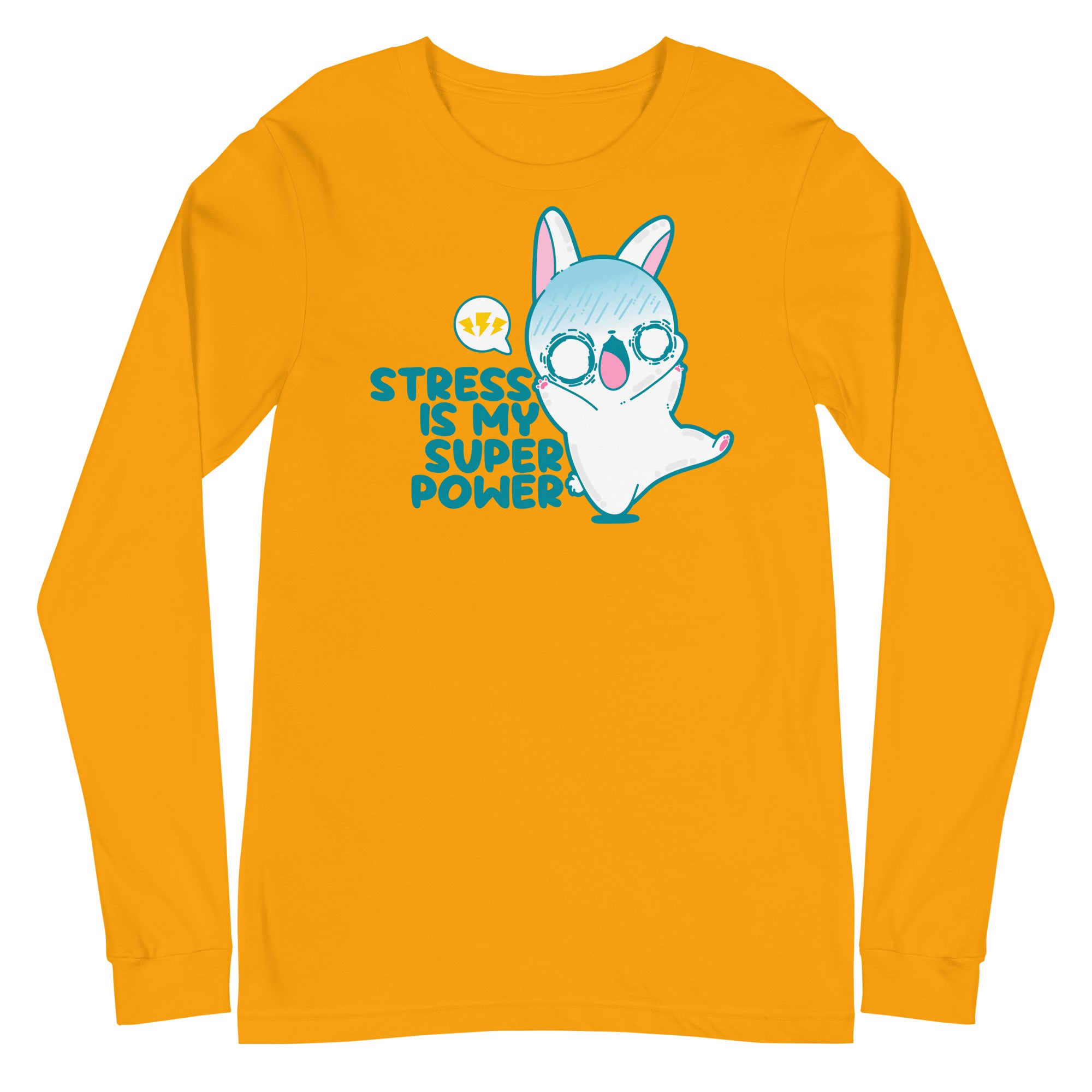 STRESS IS MY SUPERPOWER - Long Sleeve Tee - ChubbleGumLLC