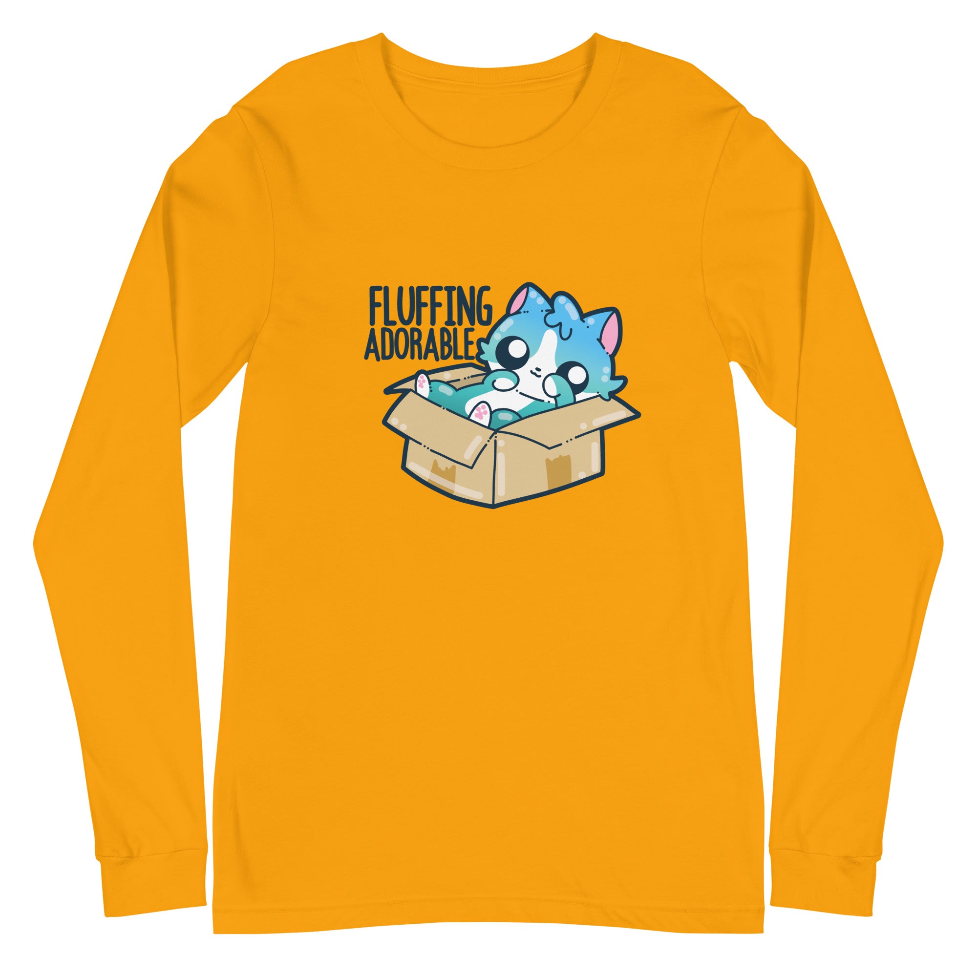 FLUFFING ADORABLE - Long Sleeve Tee - ChubbleGumLLC