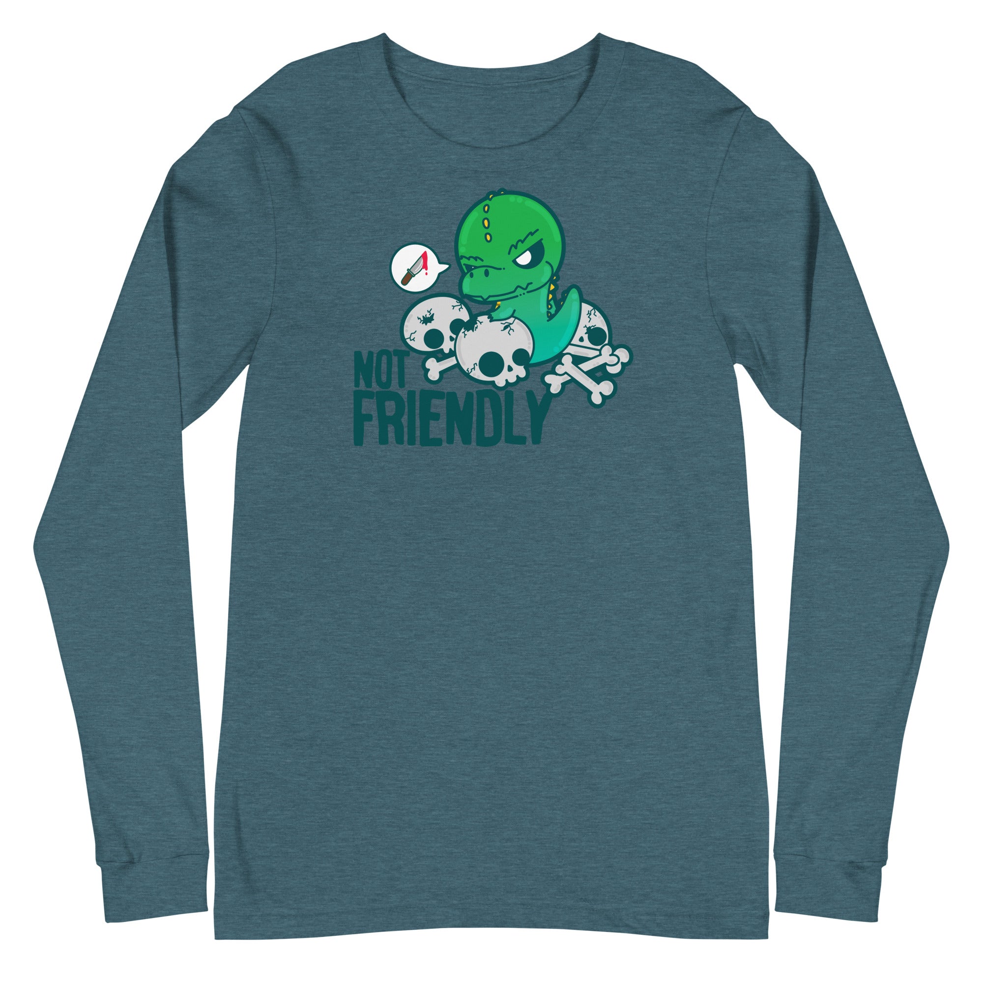 NOT FRIENDLY - Long Sleeve Tee - ChubbleGumLLC