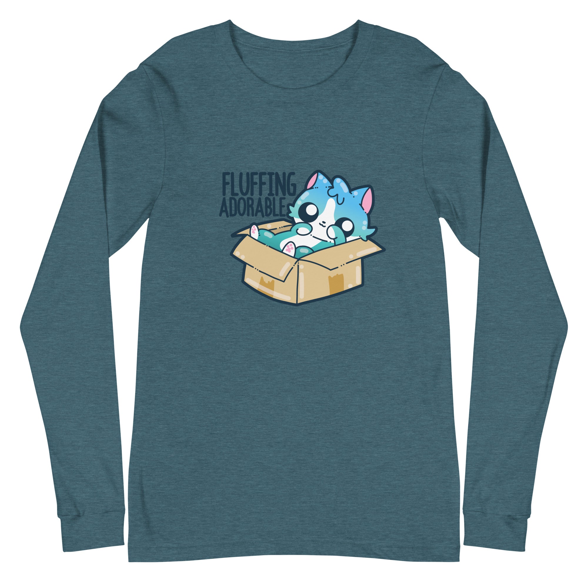 FLUFFING ADORABLE - Long Sleeve Tee - ChubbleGumLLC
