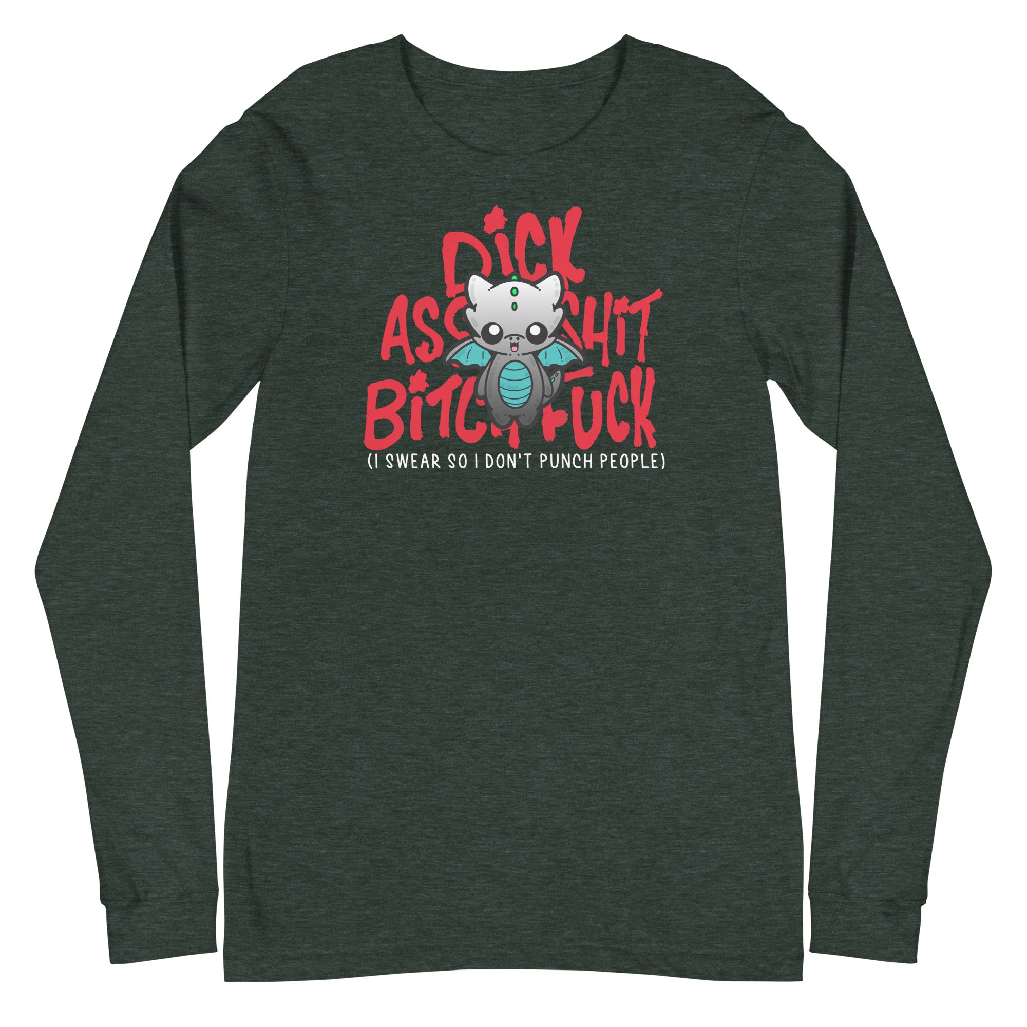 I SWEAR SO I DONT PUNCH PEOPLE - Long Sleeve Tee - ChubbleGumLLC