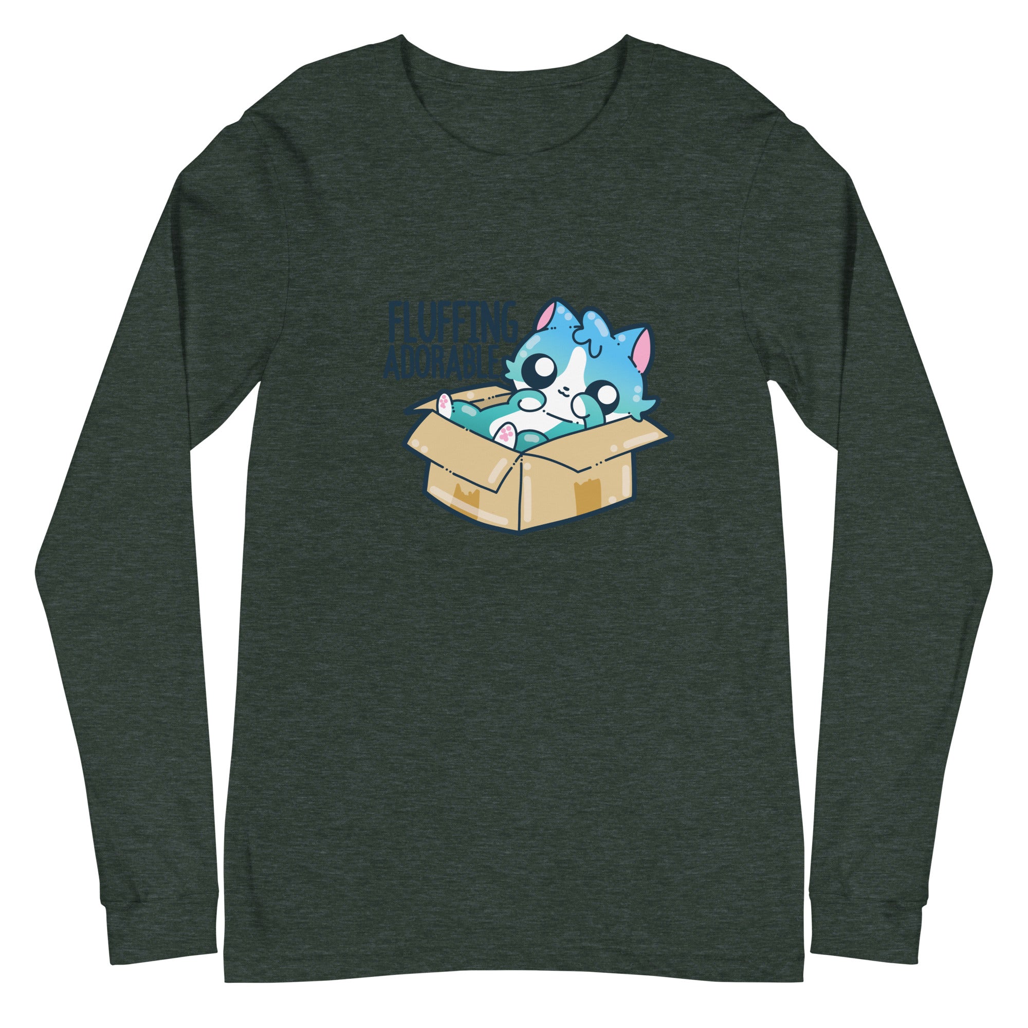 FLUFFING ADORABLE - Long Sleeve Tee - ChubbleGumLLC