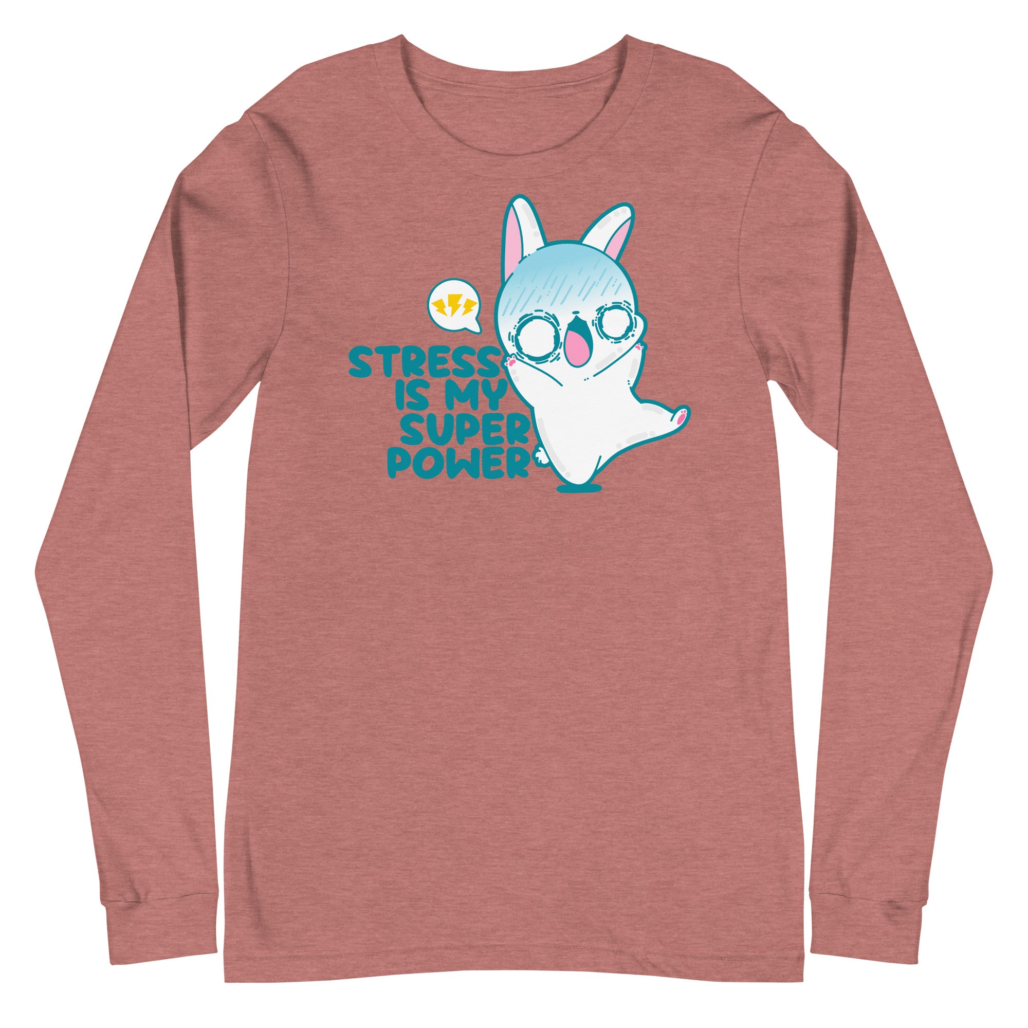 STRESS IS MY SUPERPOWER - Long Sleeve Tee - ChubbleGumLLC