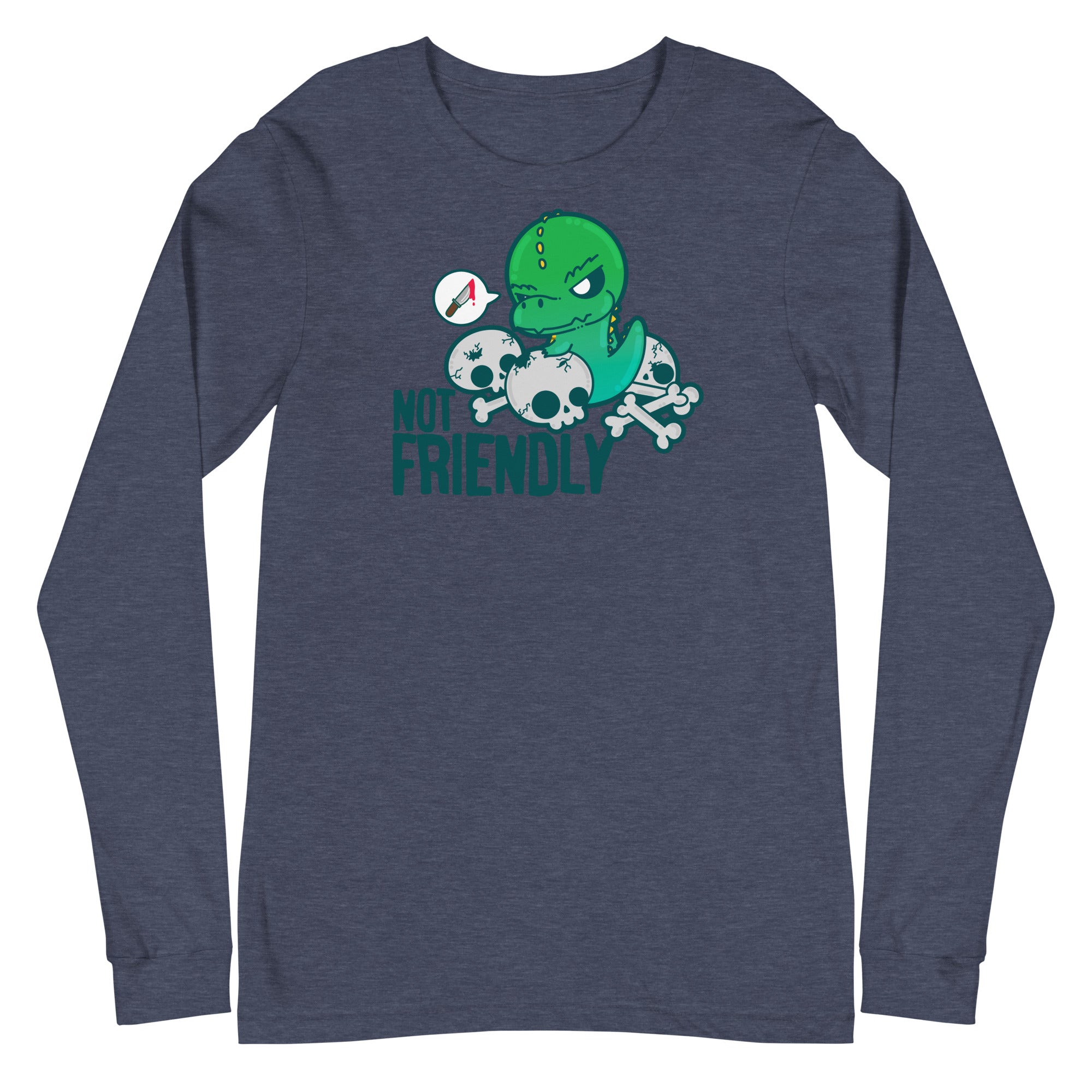 NOT FRIENDLY - Long Sleeve Tee - ChubbleGumLLC
