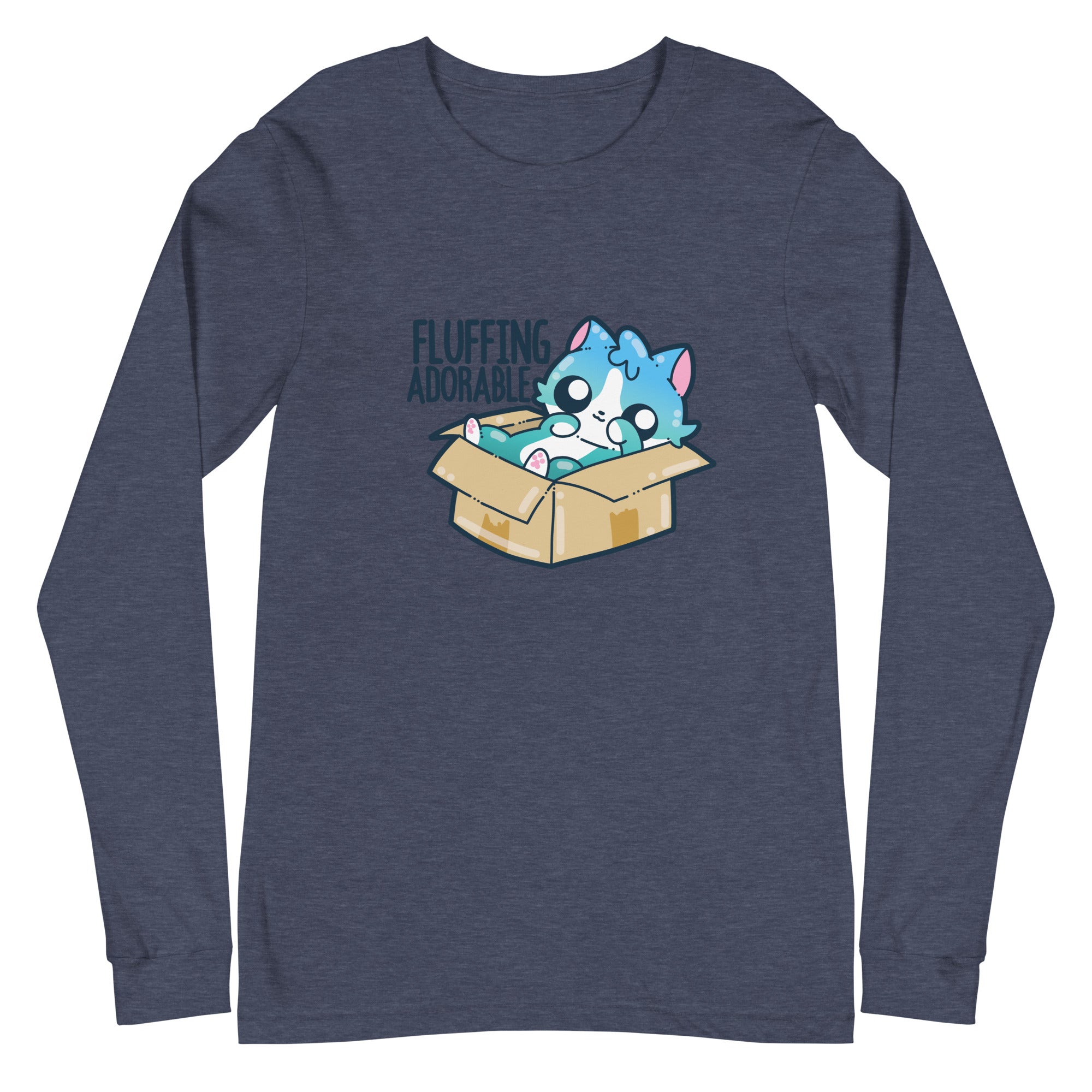FLUFFING ADORABLE - Long Sleeve Tee - ChubbleGumLLC