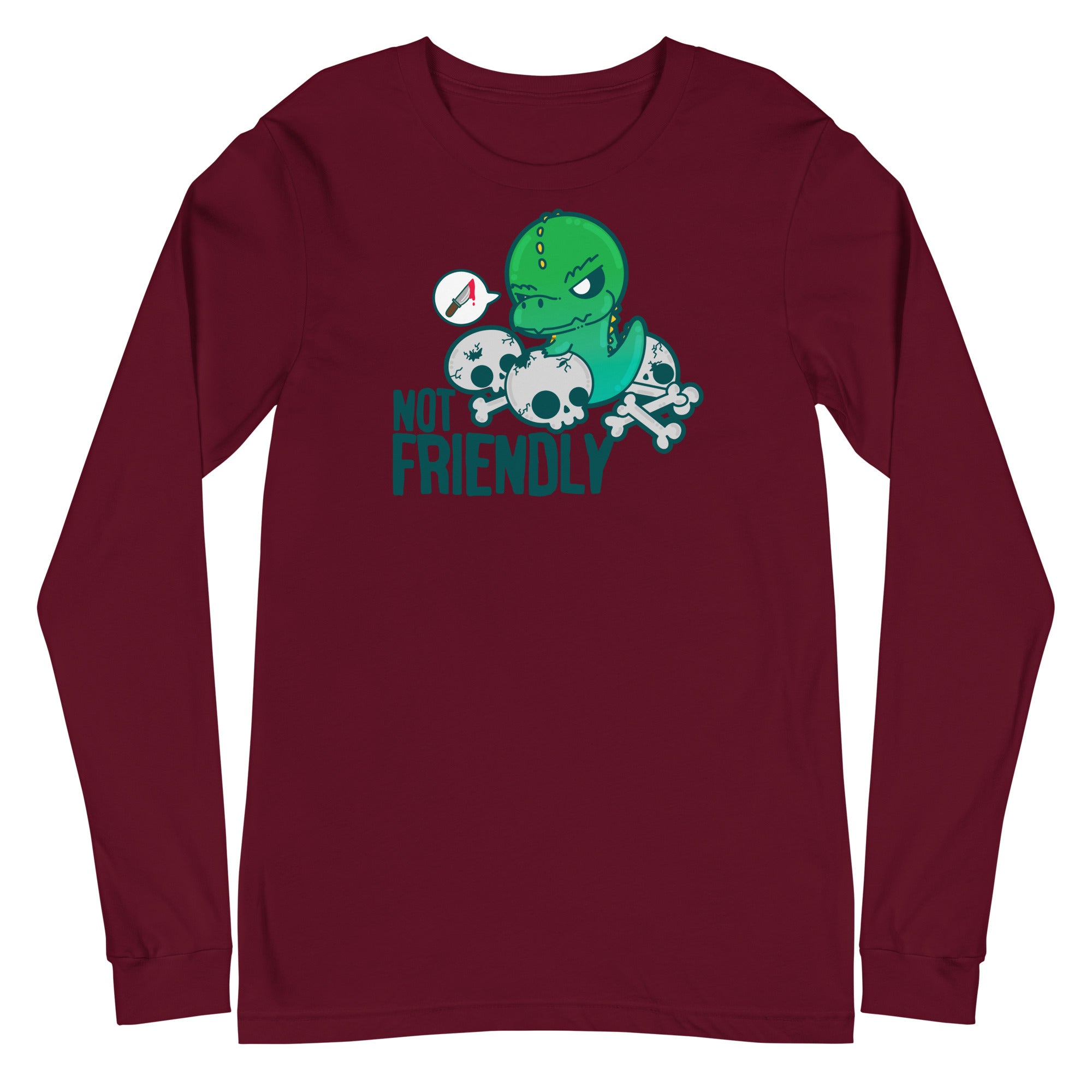 NOT FRIENDLY - Long Sleeve Tee - ChubbleGumLLC
