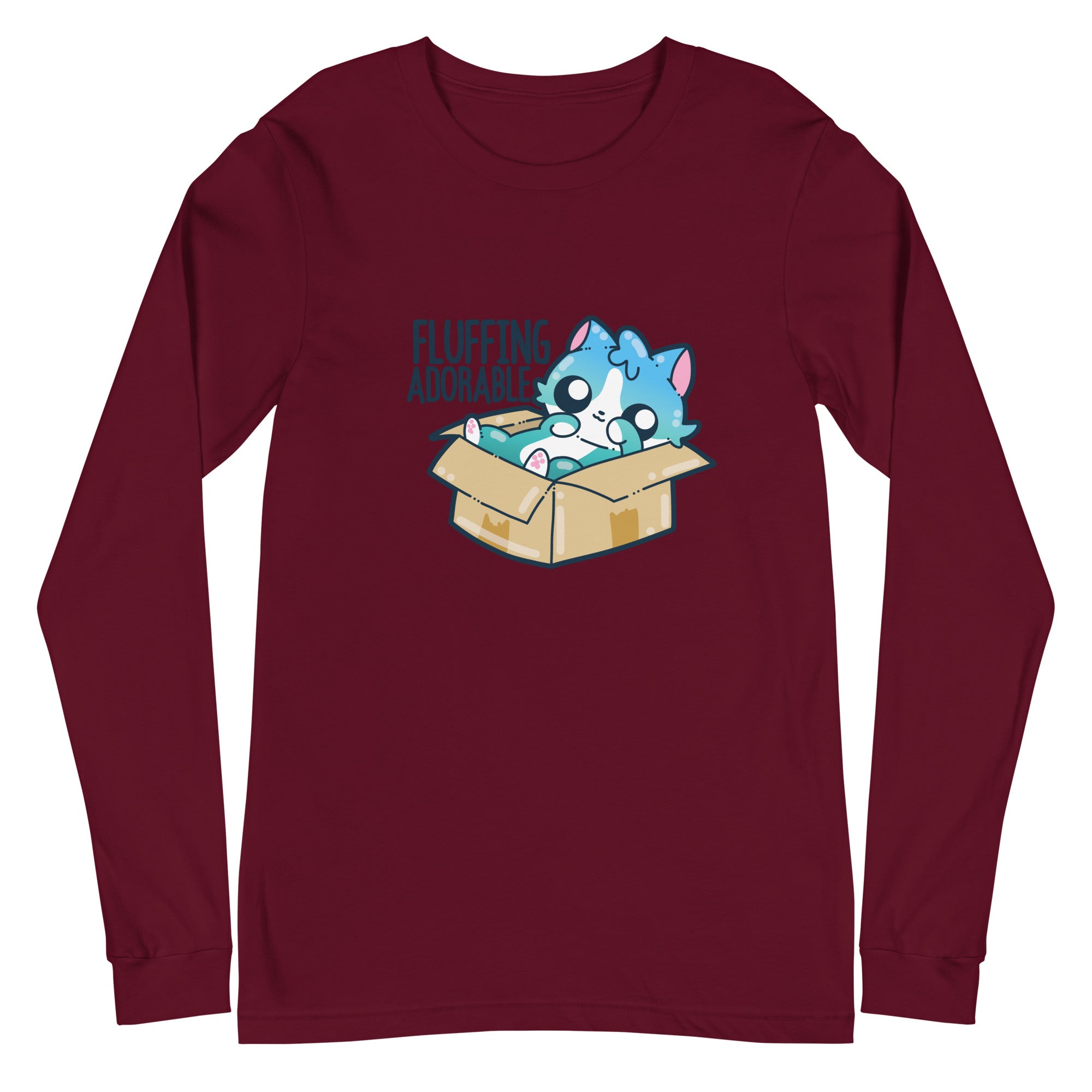 FLUFFING ADORABLE - Long Sleeve Tee - ChubbleGumLLC