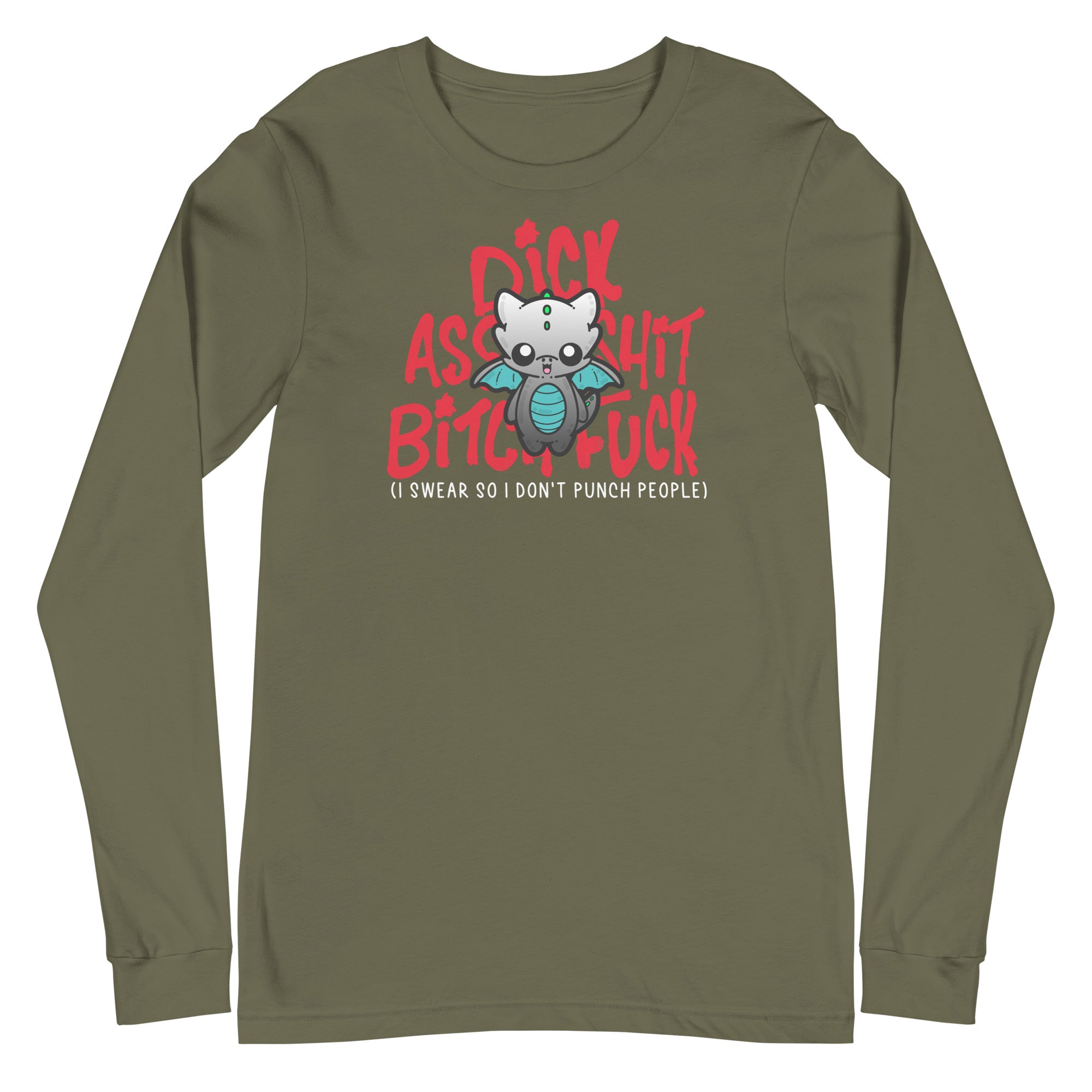 I SWEAR SO I DONT PUNCH PEOPLE - Long Sleeve Tee - ChubbleGumLLC