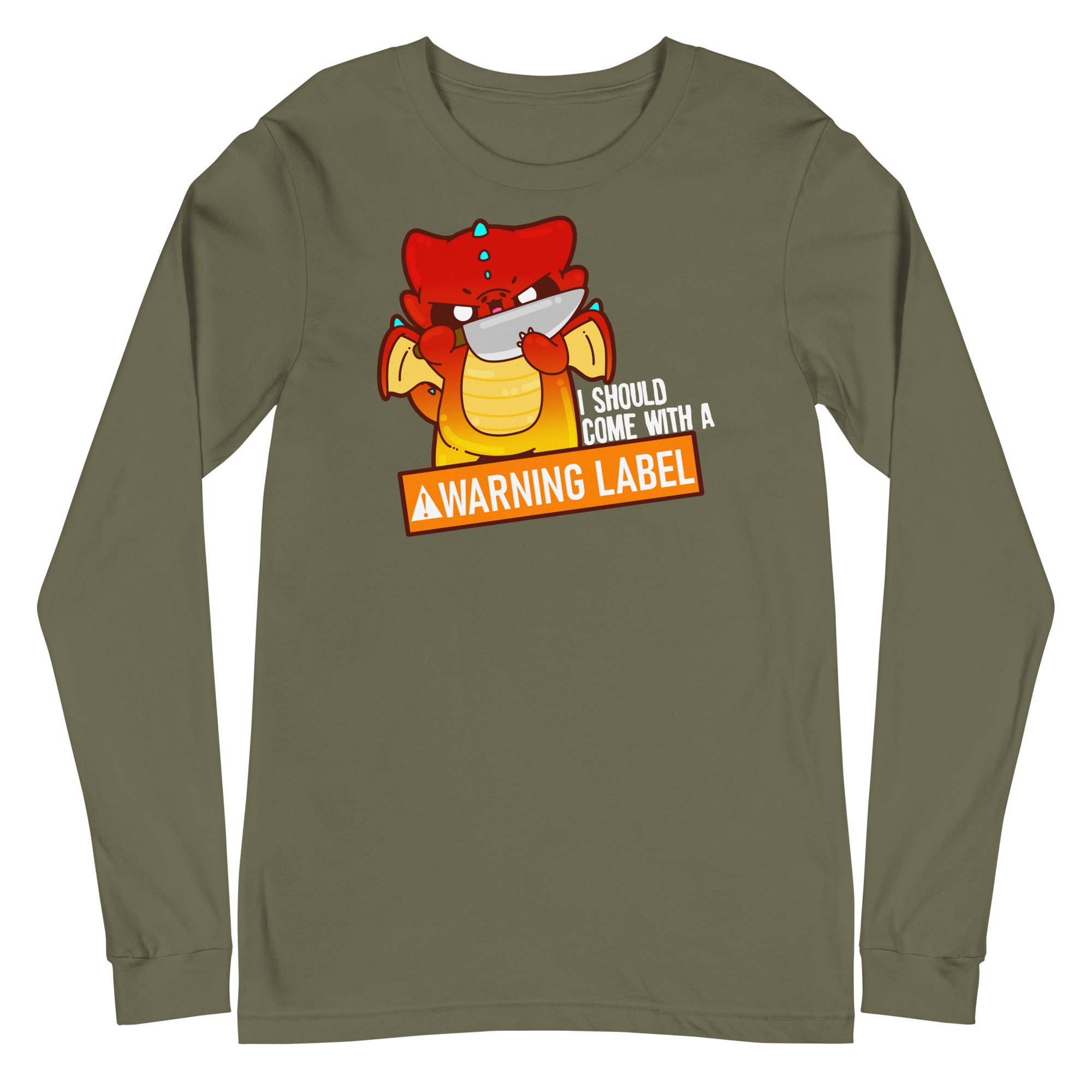 I SHOULD COME WITH A WARNING LABEL - Long Sleeve Tee - ChubbleGumLLC