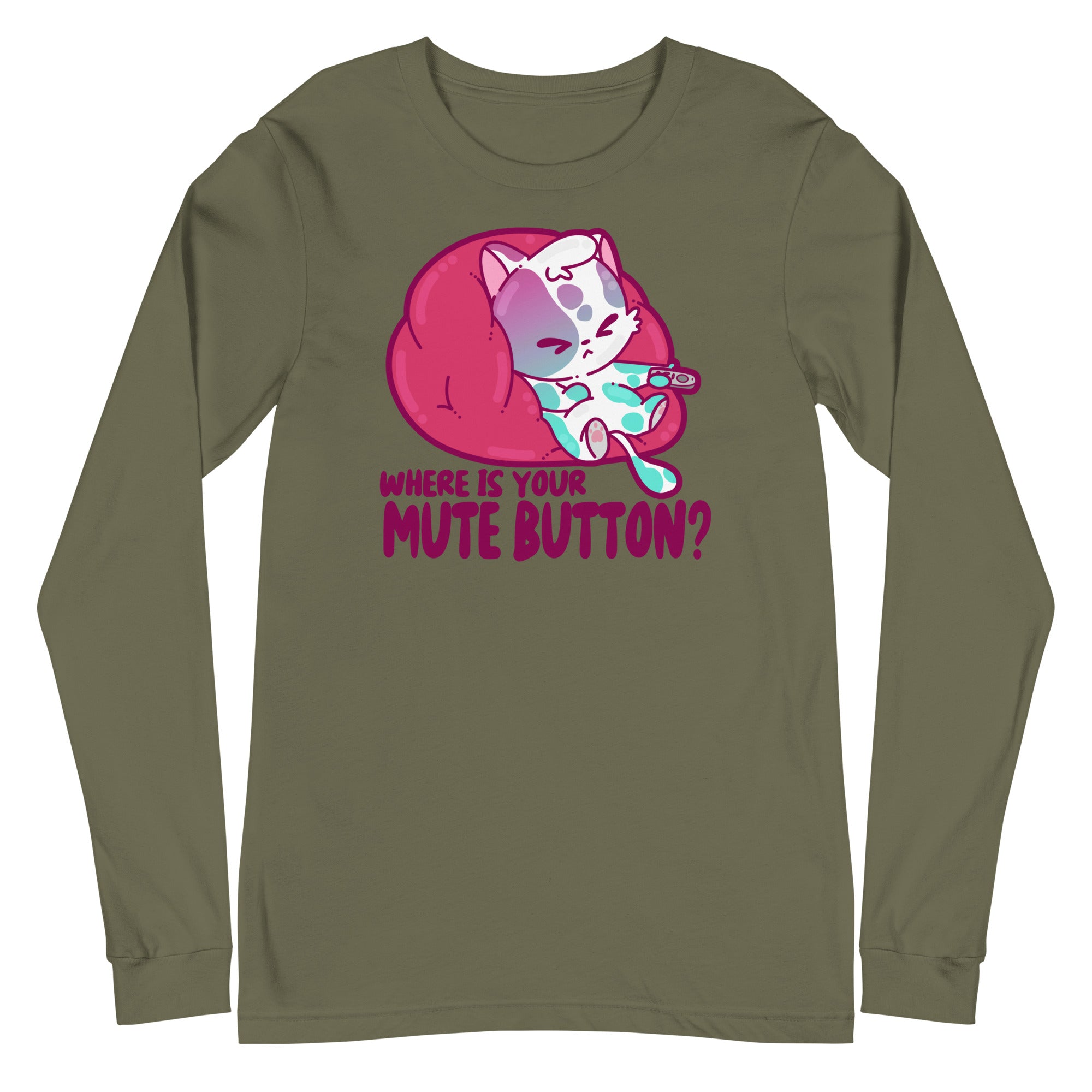 MUTE BUTTON - Long Sleeve Tee