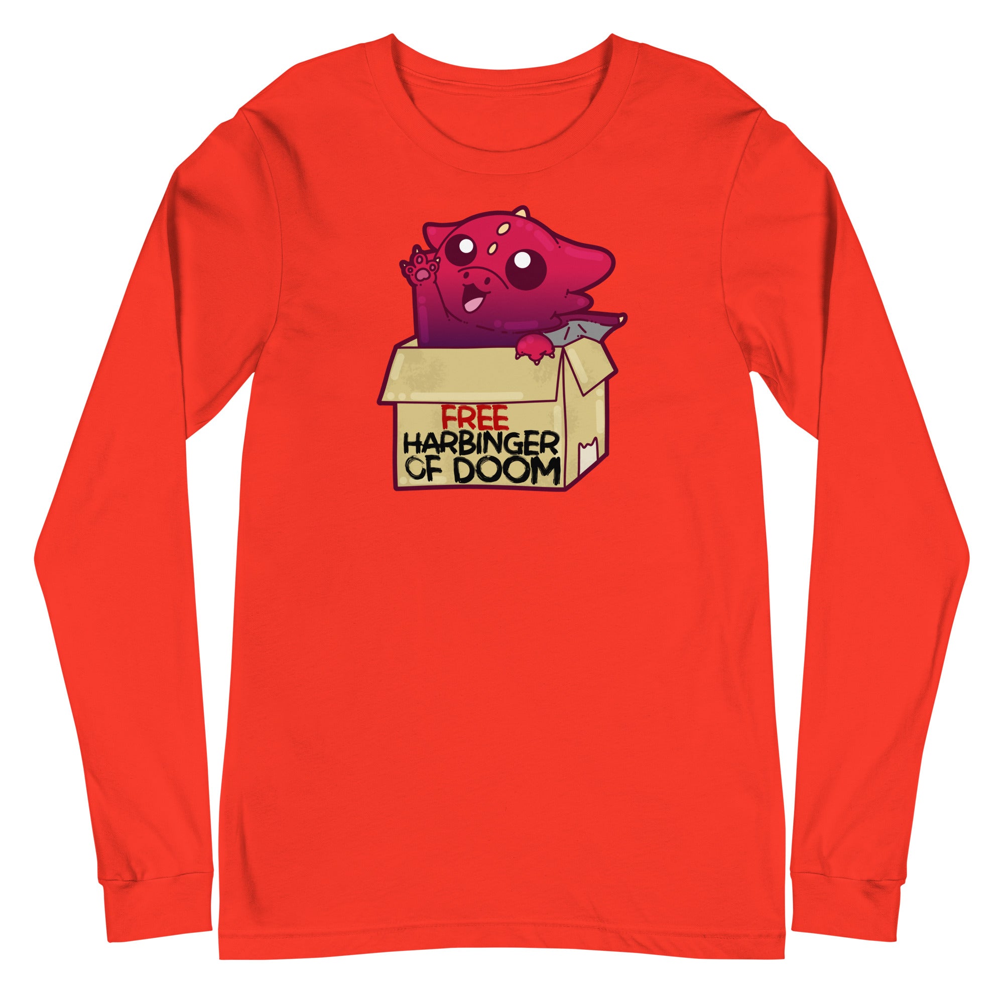 FREE HARBINGER OF DOOM - Long Sleeve Tee - ChubbleGumLLC
