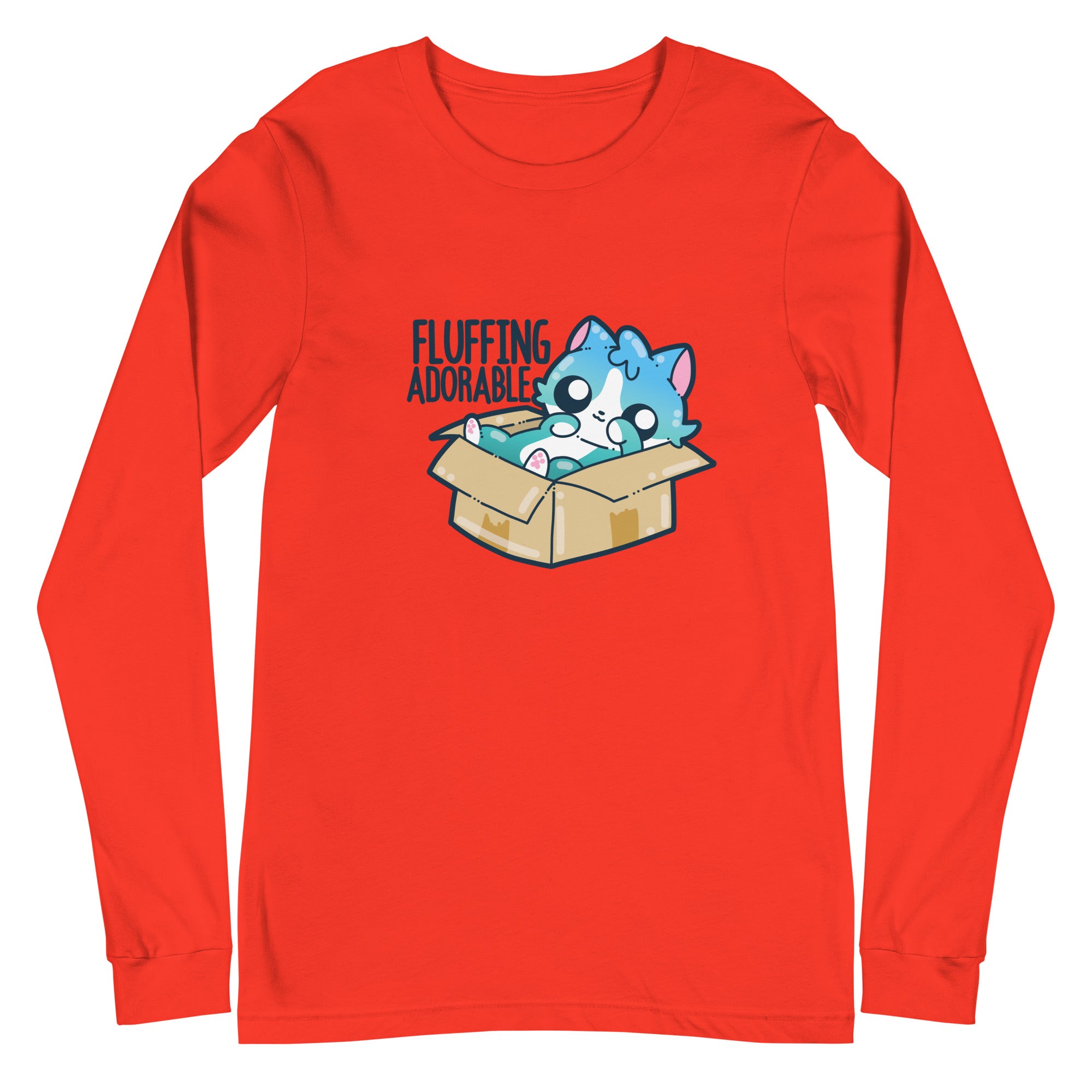 FLUFFING ADORABLE - Long Sleeve Tee - ChubbleGumLLC