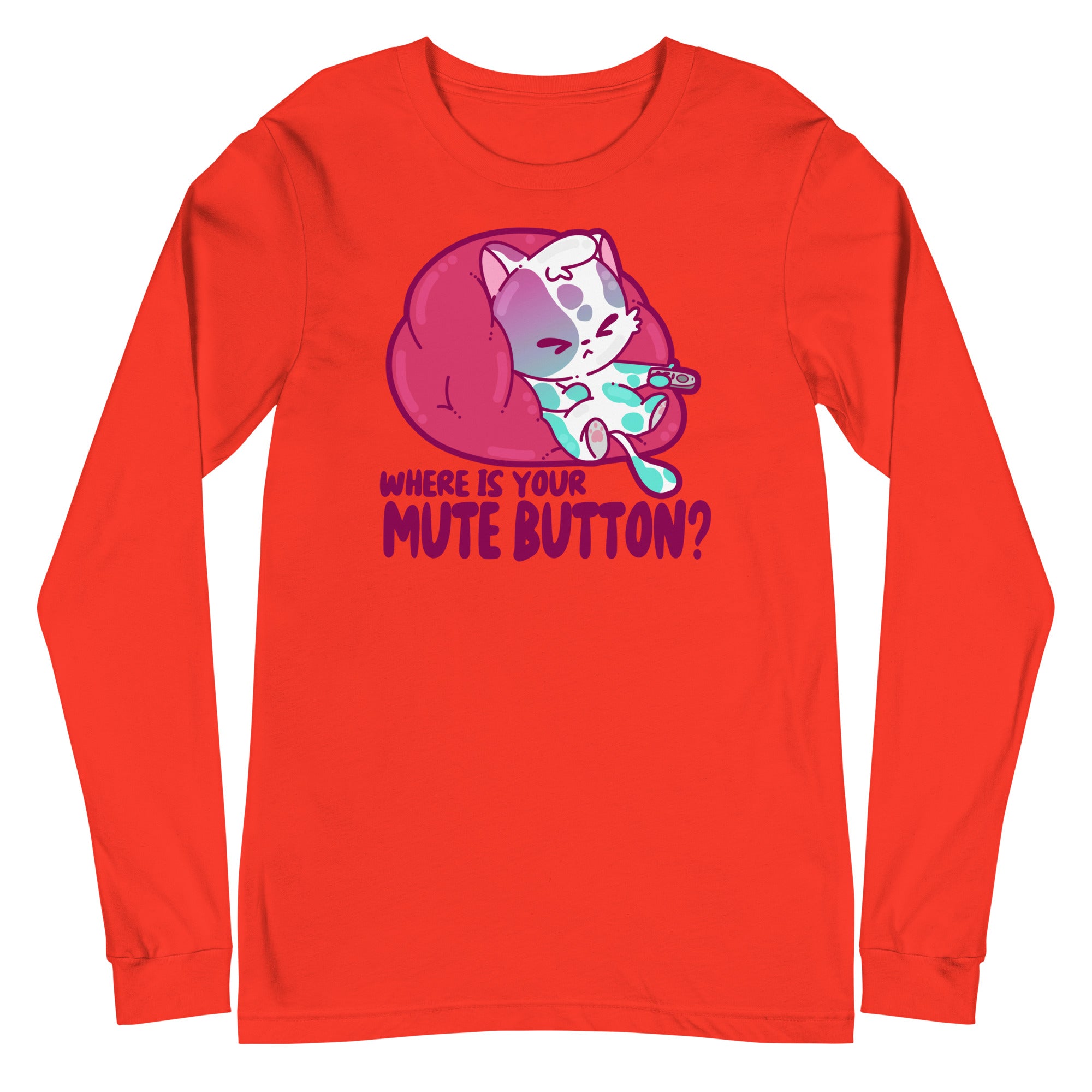 MUTE BUTTON - Long Sleeve Tee
