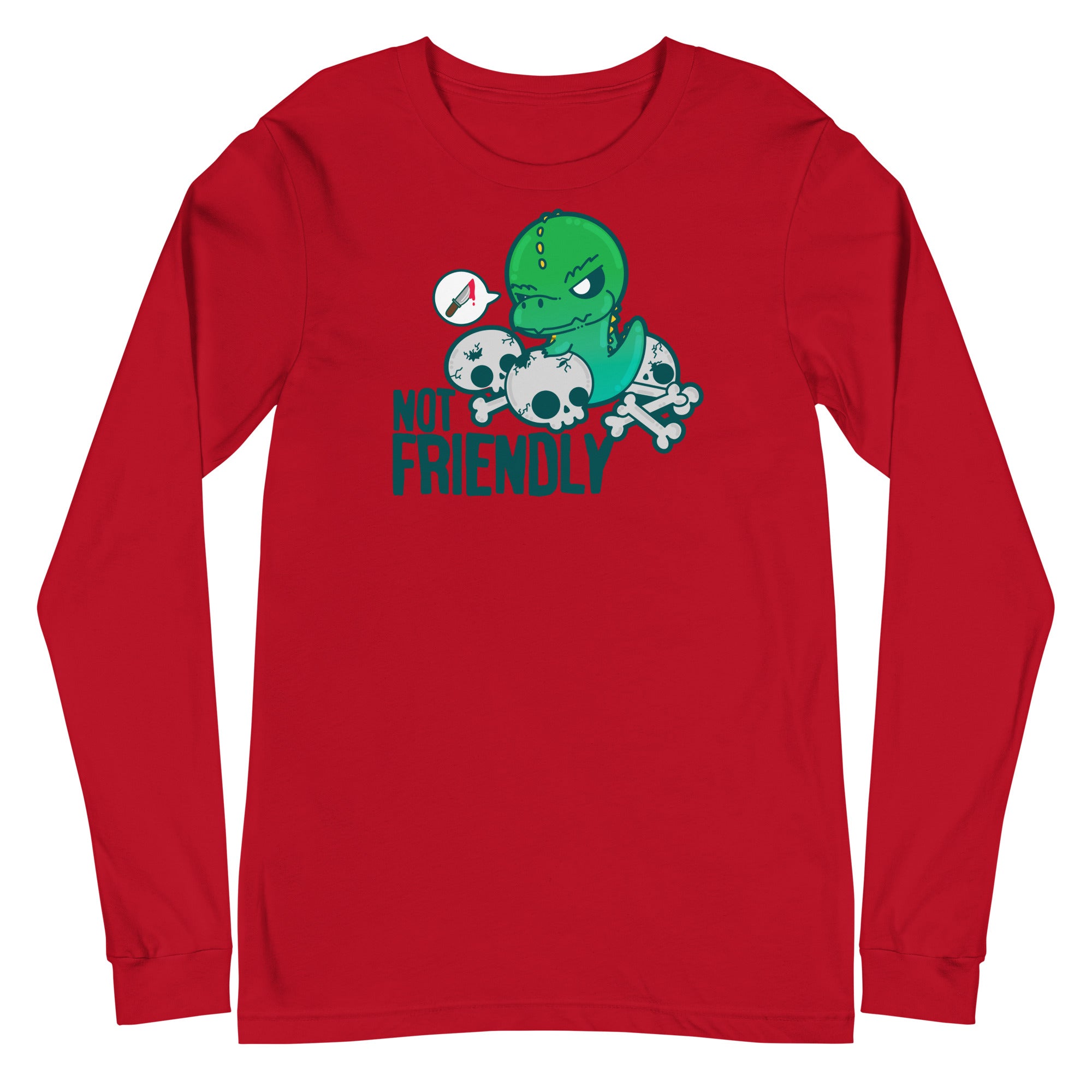 NOT FRIENDLY - Long Sleeve Tee - ChubbleGumLLC