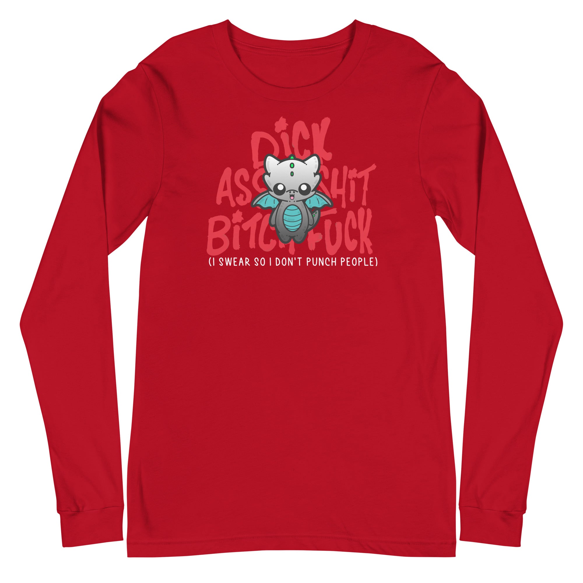 I SWEAR SO I DONT PUNCH PEOPLE - Long Sleeve Tee - ChubbleGumLLC