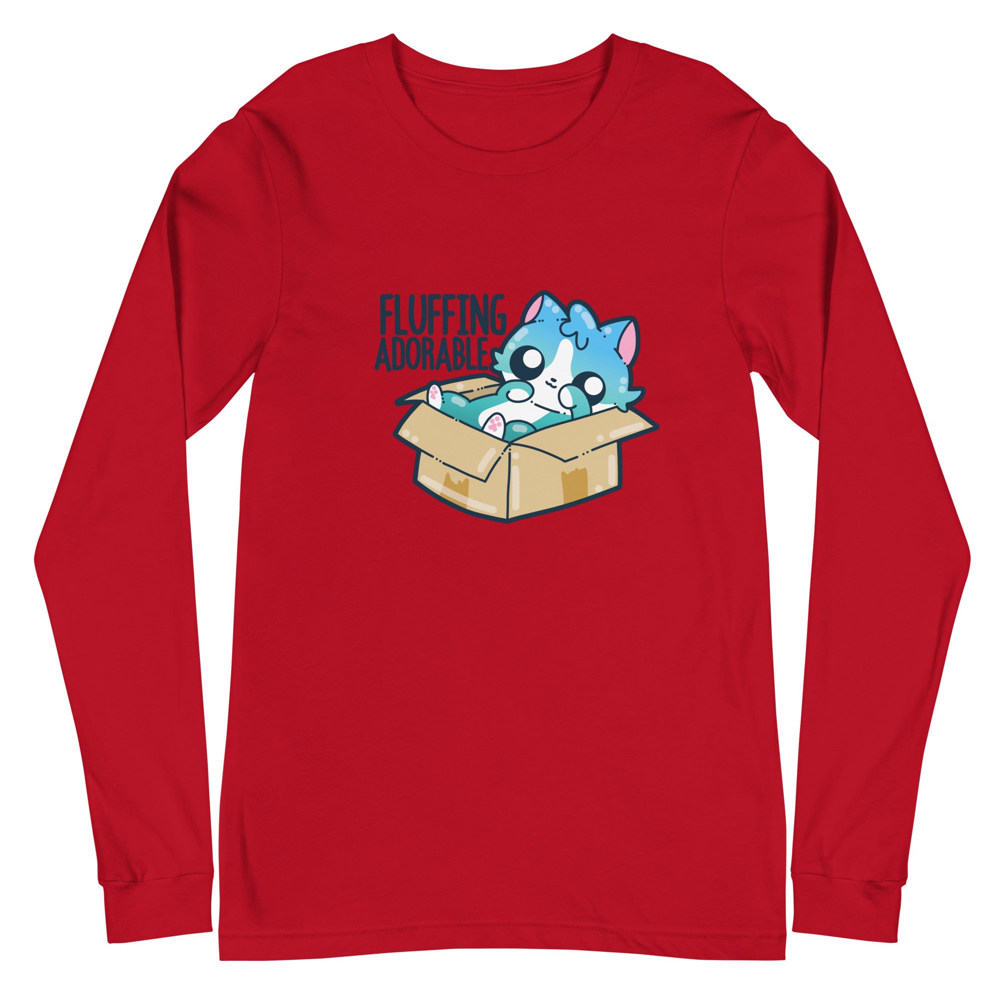 FLUFFING ADORABLE - Long Sleeve Tee - ChubbleGumLLC