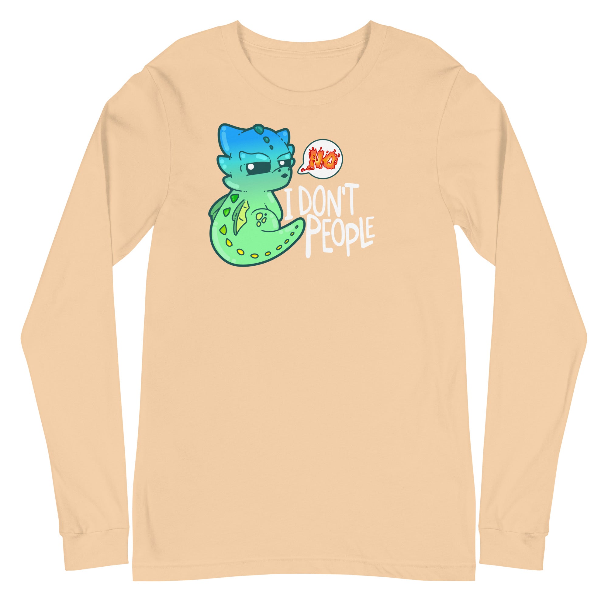 I DONT PEOPLE - Modified Long Sleeve Tee - ChubbleGumLLC