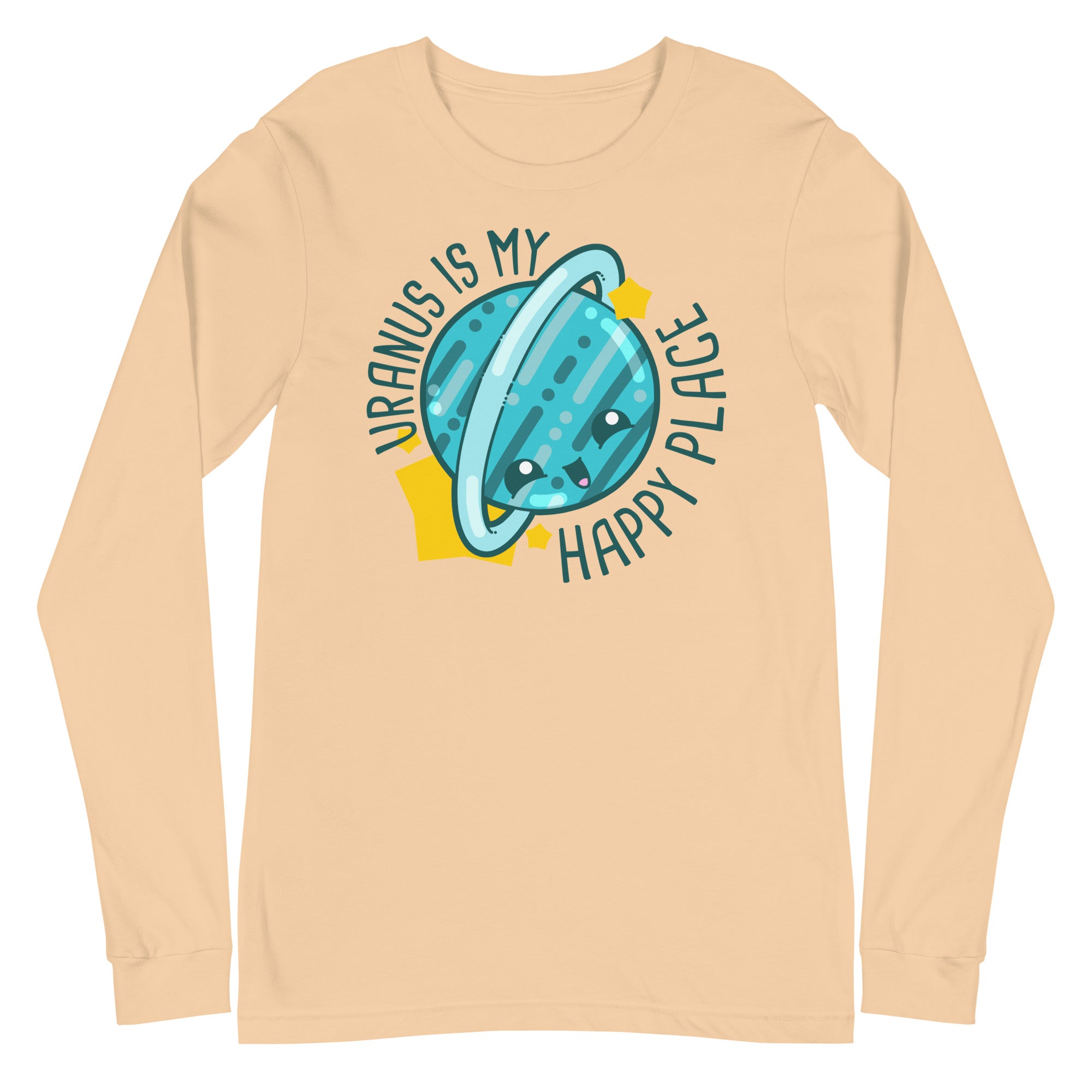 URANUS IS MY HAPPY PLACE - Long Sleeve Tee - ChubbleGumLLC