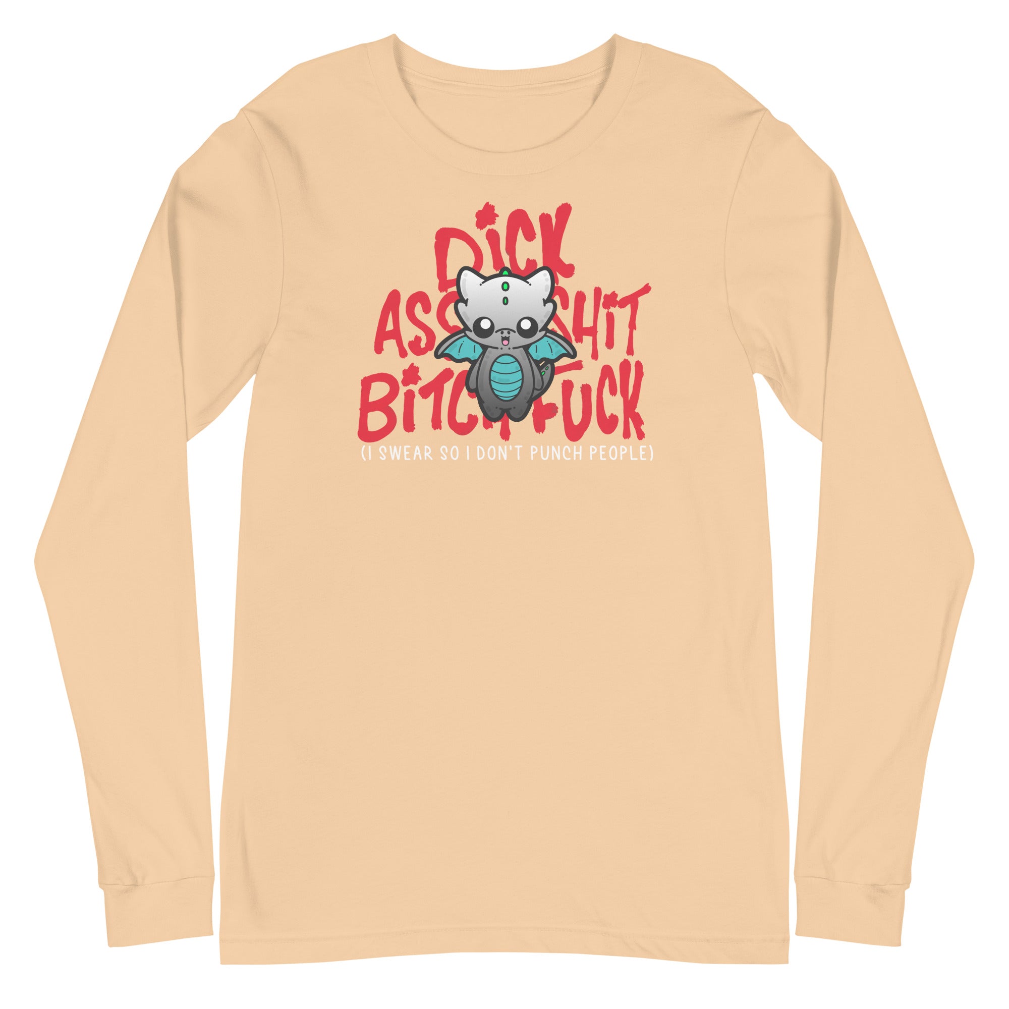 I SWEAR SO I DONT PUNCH PEOPLE - Long Sleeve Tee - ChubbleGumLLC