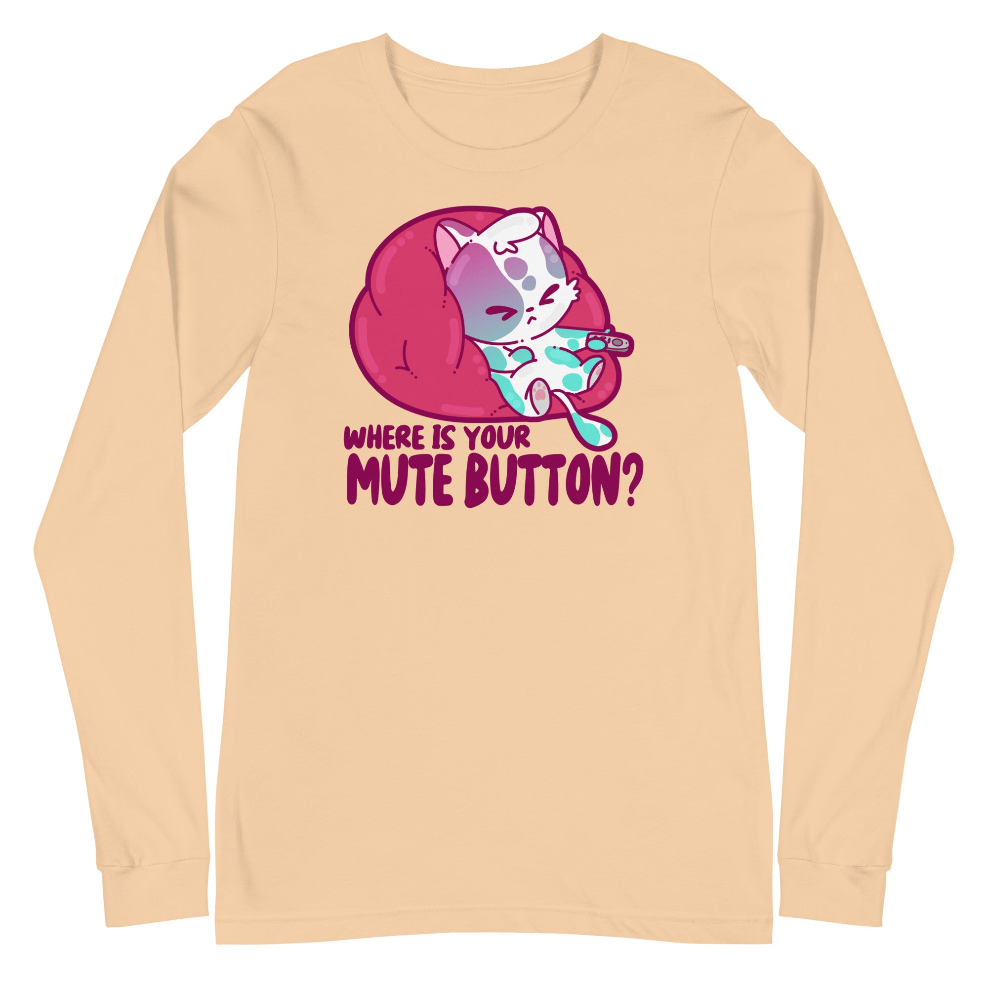 MUTE BUTTON - Long Sleeve Tee