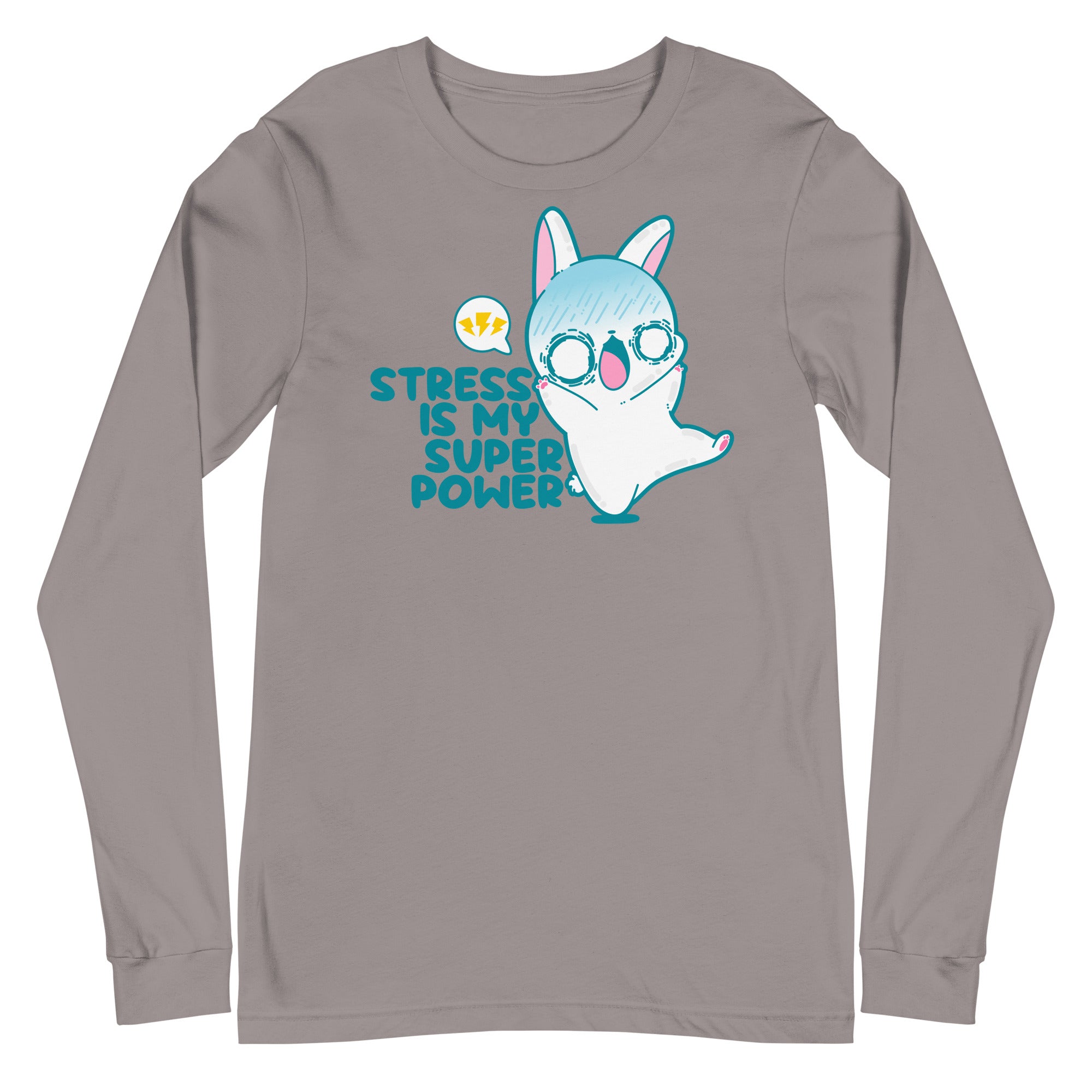 STRESS IS MY SUPERPOWER - Long Sleeve Tee - ChubbleGumLLC