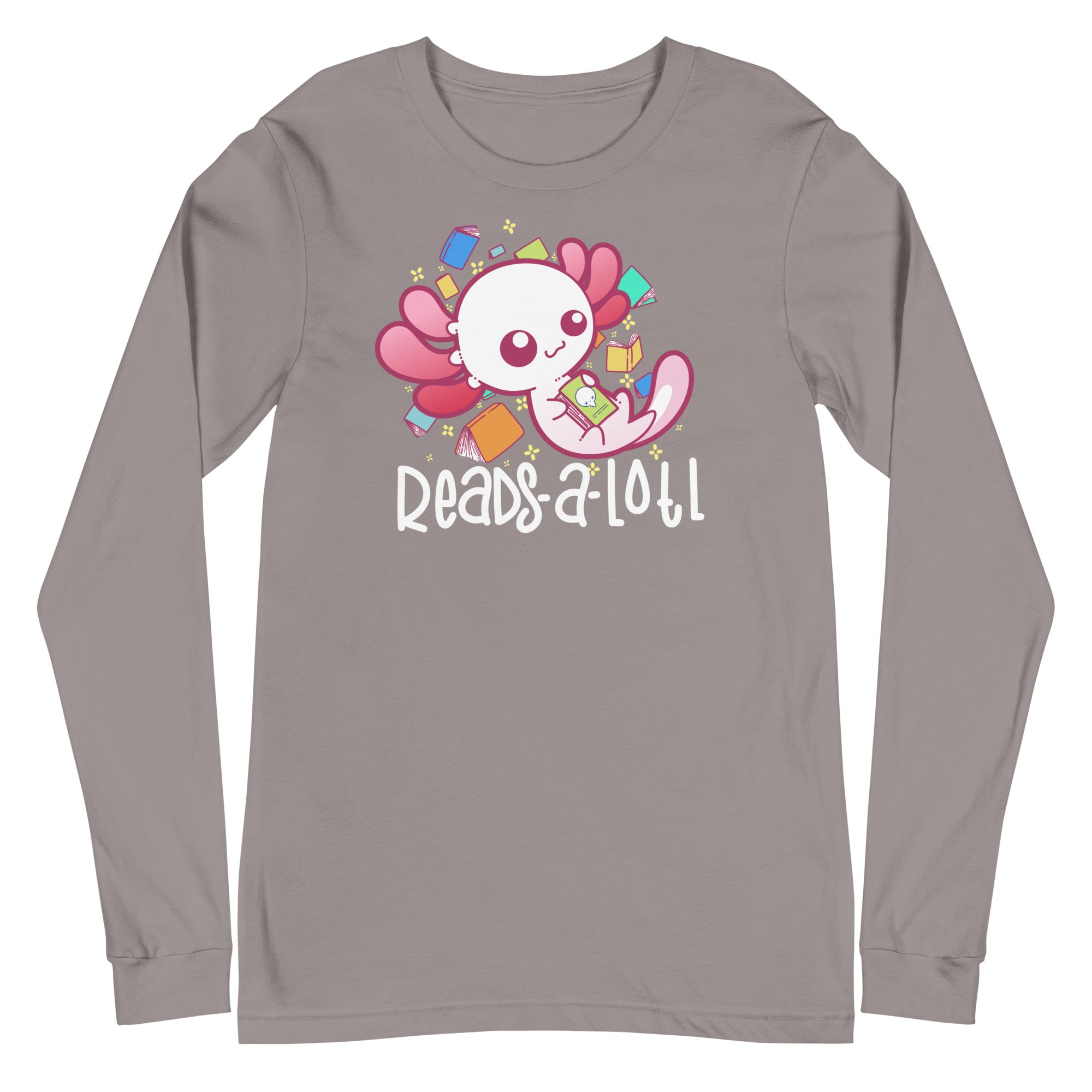 READS A LOTL - Modified Long Sleeve Tee - ChubbleGumLLC