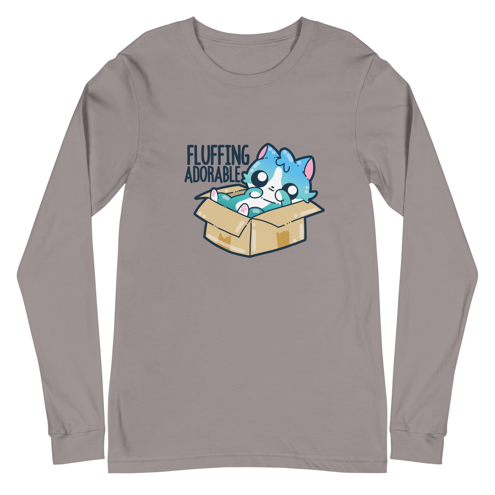 FLUFFING ADORABLE - Long Sleeve Tee - ChubbleGumLLC