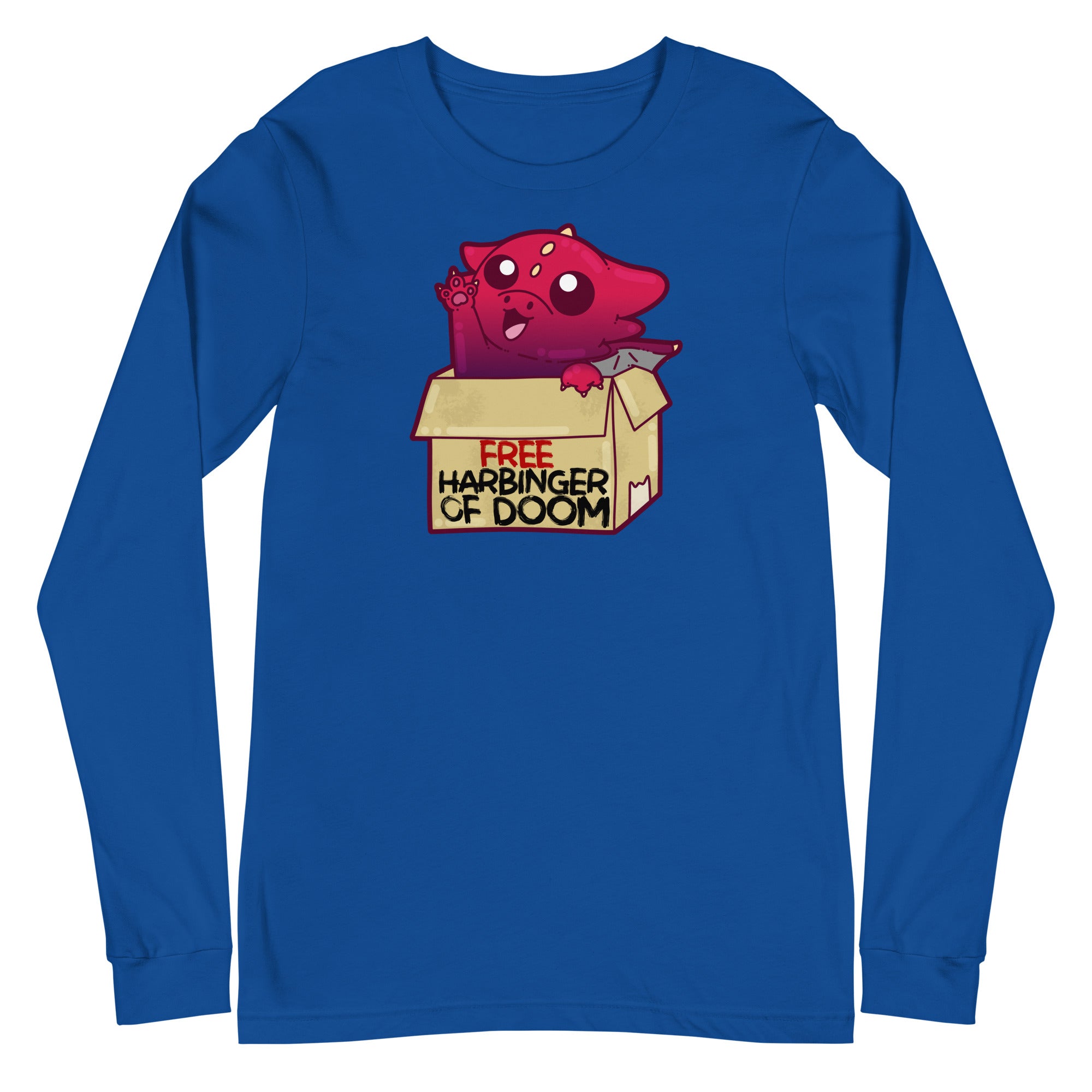 FREE HARBINGER OF DOOM - Long Sleeve Tee - ChubbleGumLLC