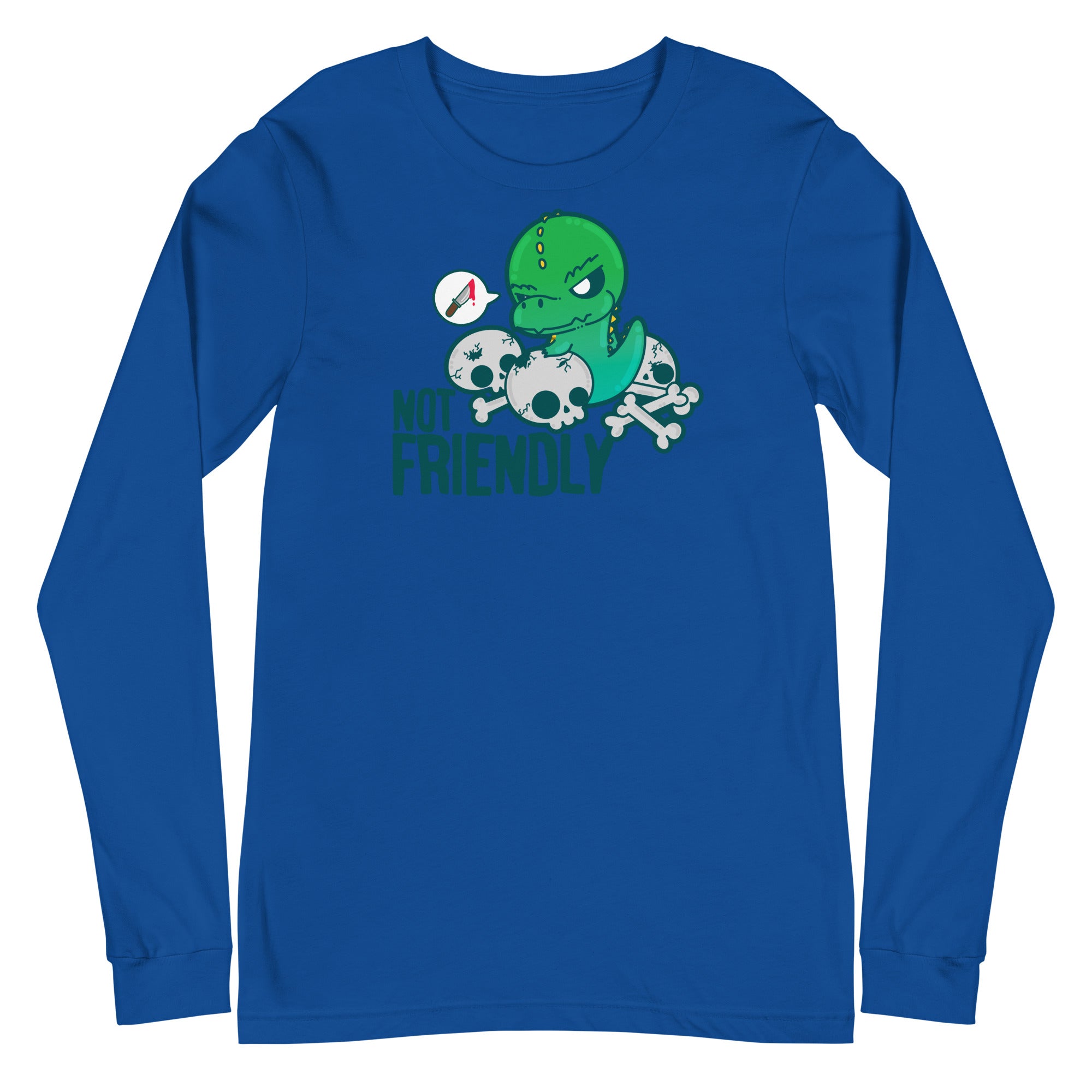NOT FRIENDLY - Long Sleeve Tee - ChubbleGumLLC