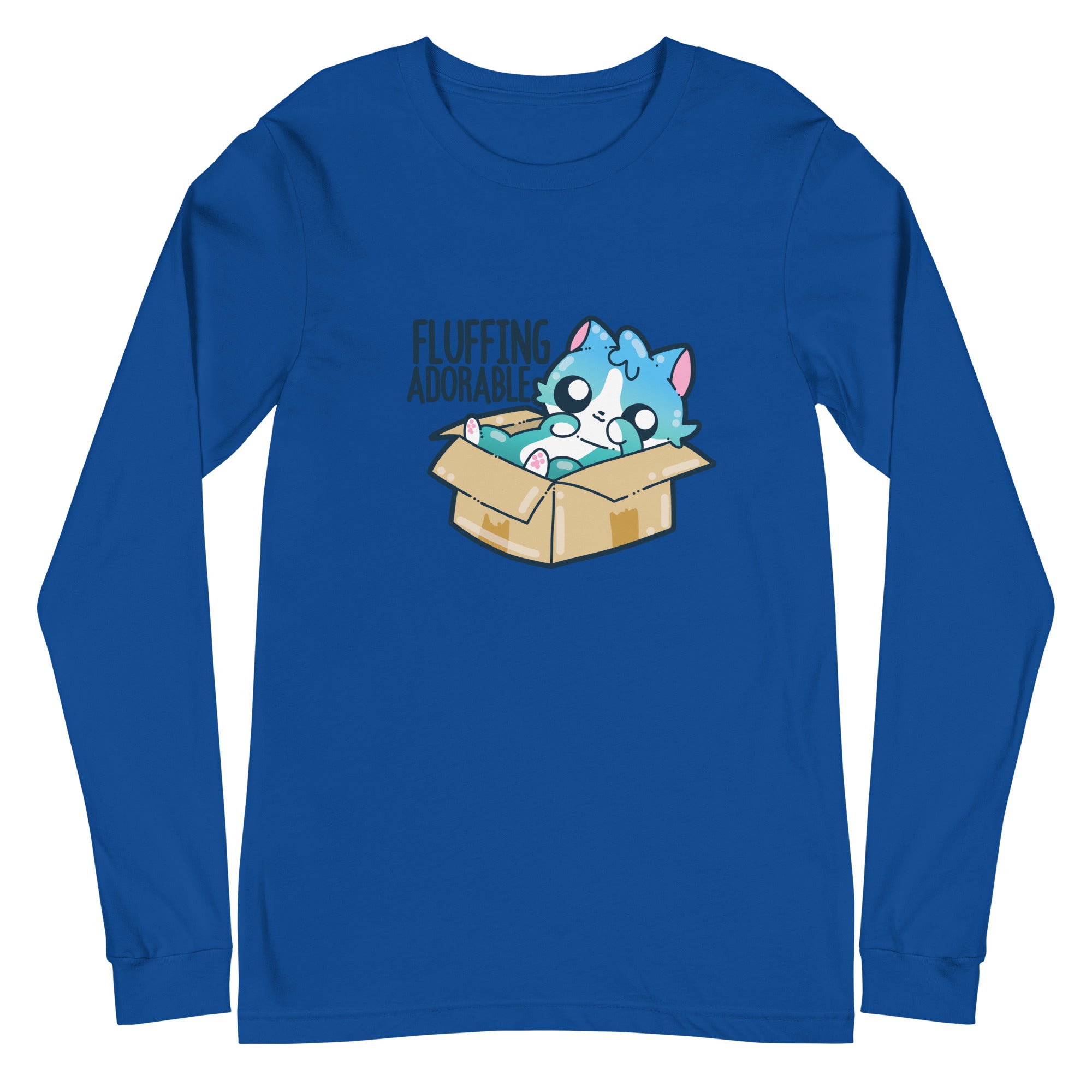 FLUFFING ADORABLE - Long Sleeve Tee - ChubbleGumLLC