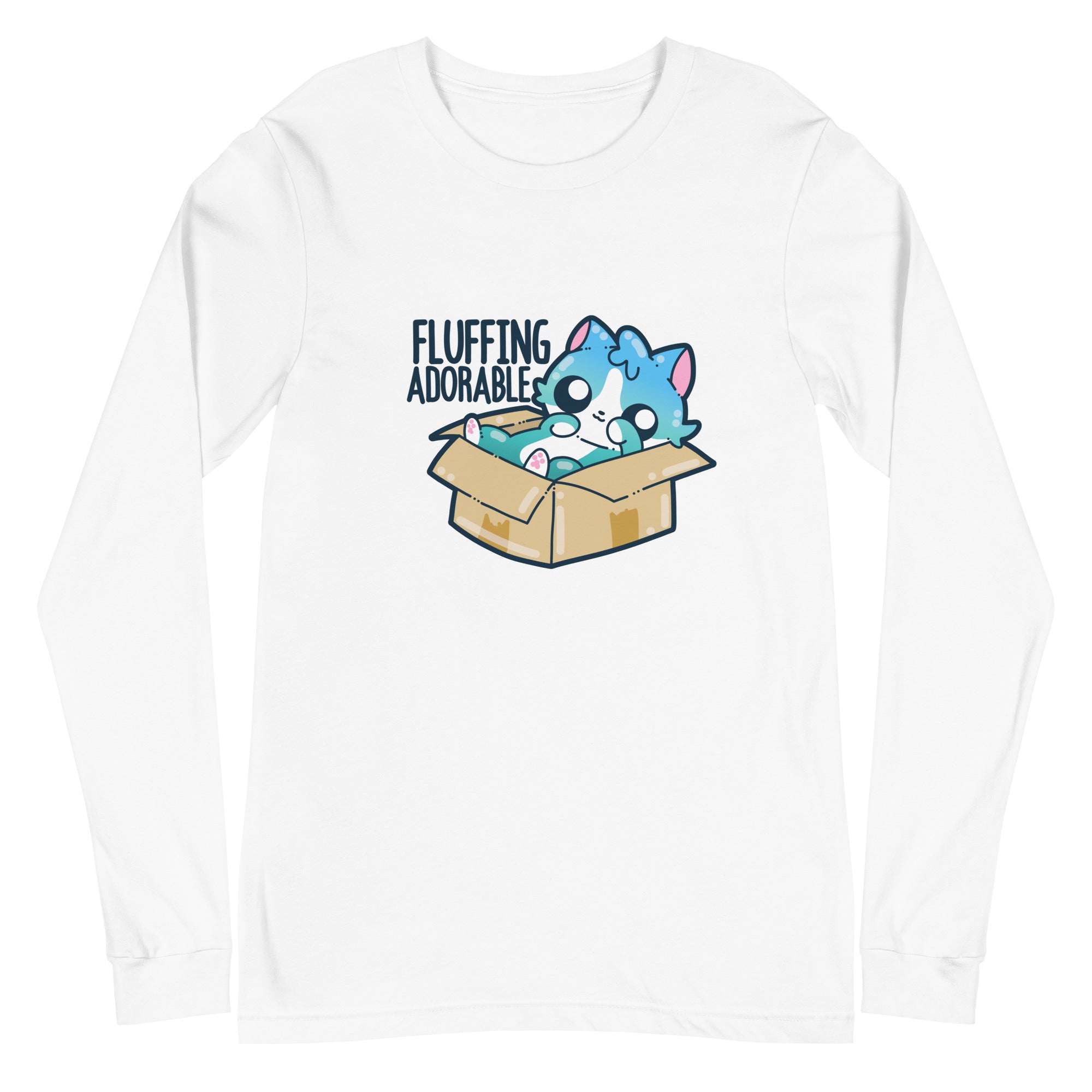 FLUFFING ADORABLE - Long Sleeve Tee - ChubbleGumLLC