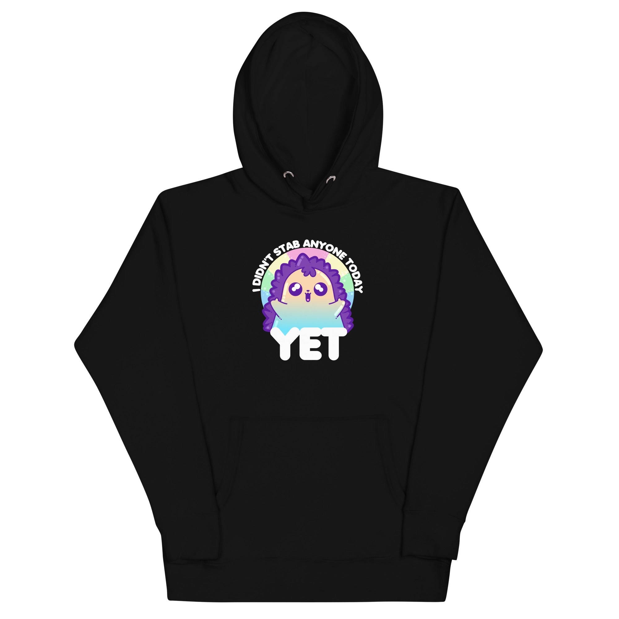 I DIDNT STAB ANYONE TODAY YET - Modded Hoodie - ChubbleGumLLC