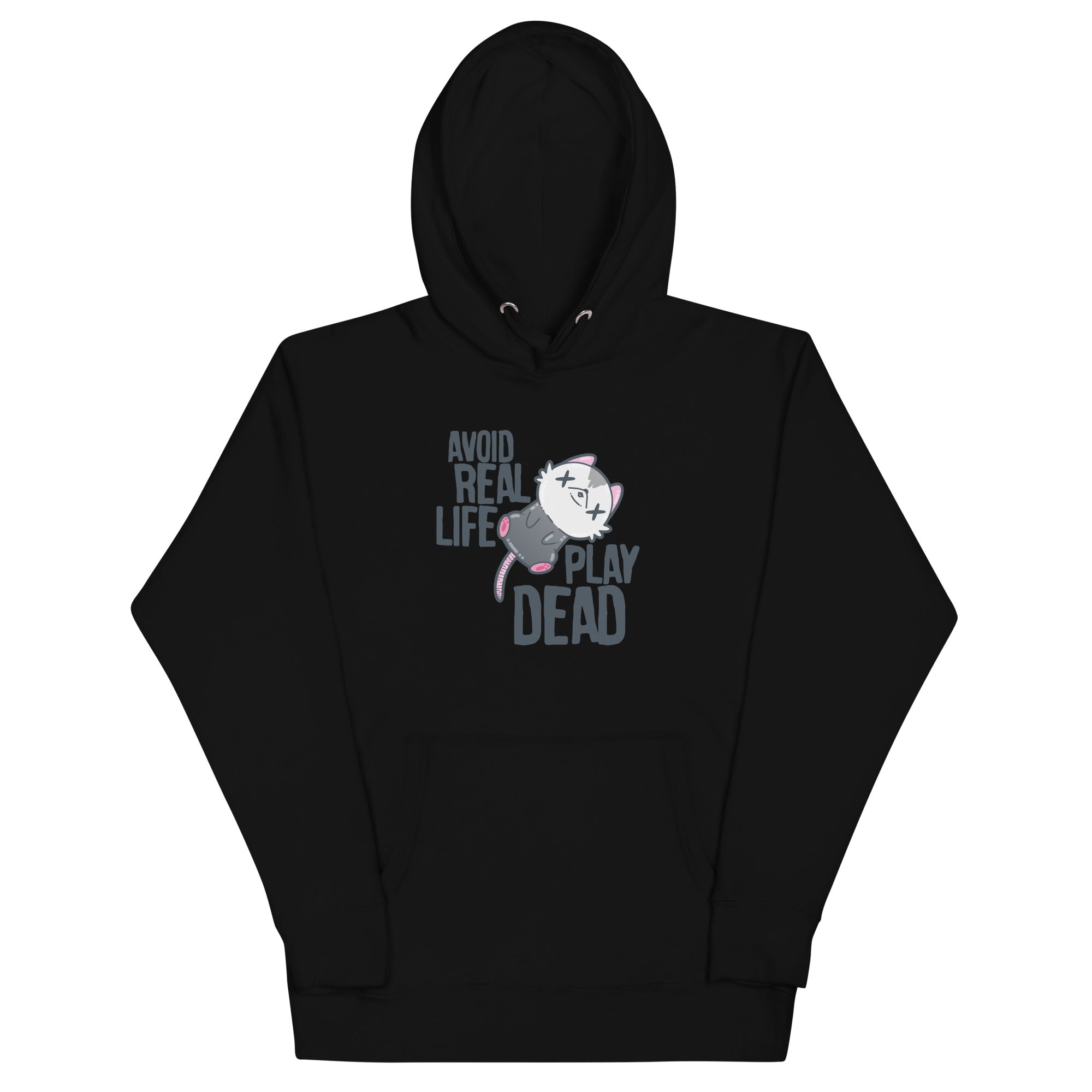 AVOID REAL LIFE PLAY DEAD - Hoodie - ChubbleGumLLC