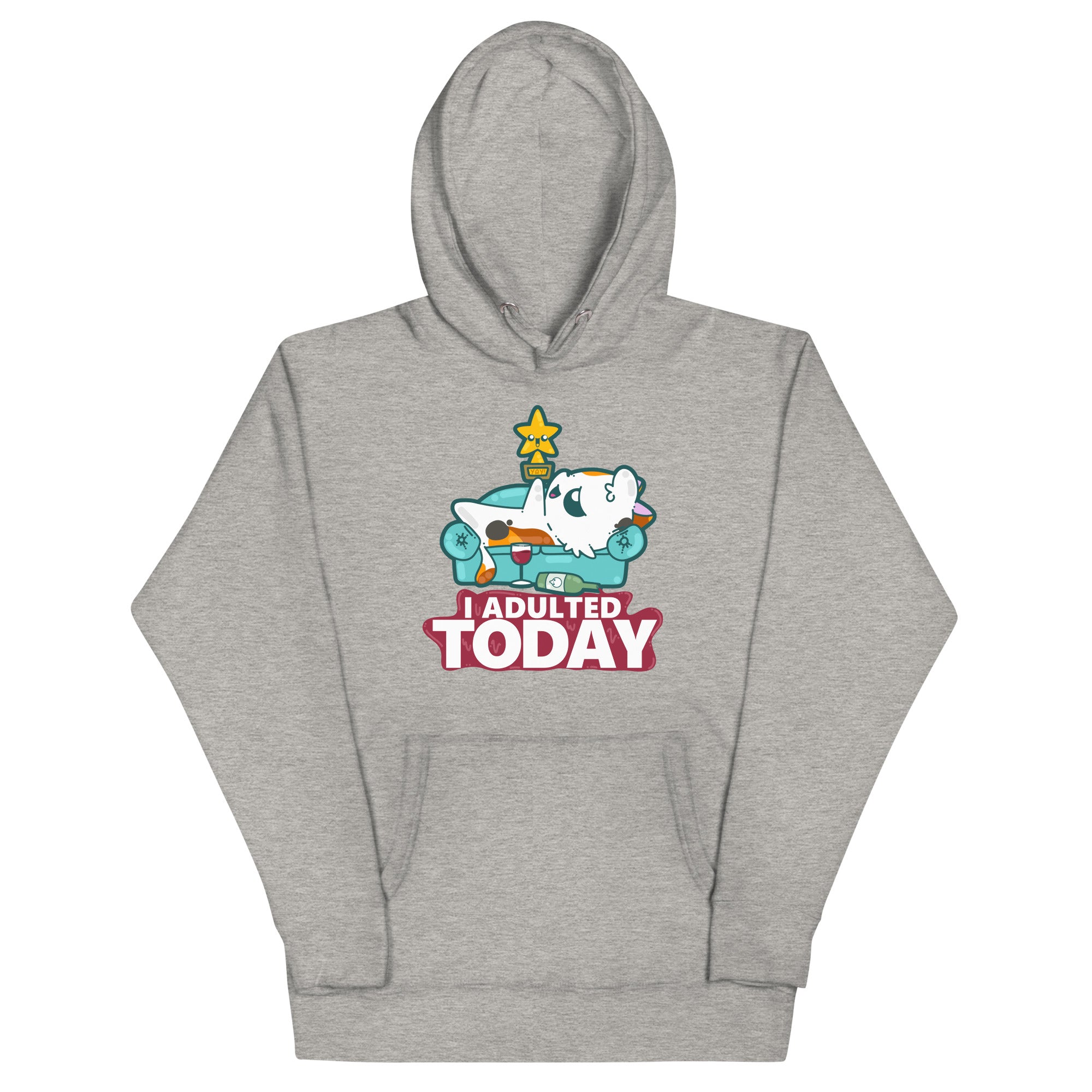 I ADULTED TODAY - Hoodie - ChubbleGumLLC