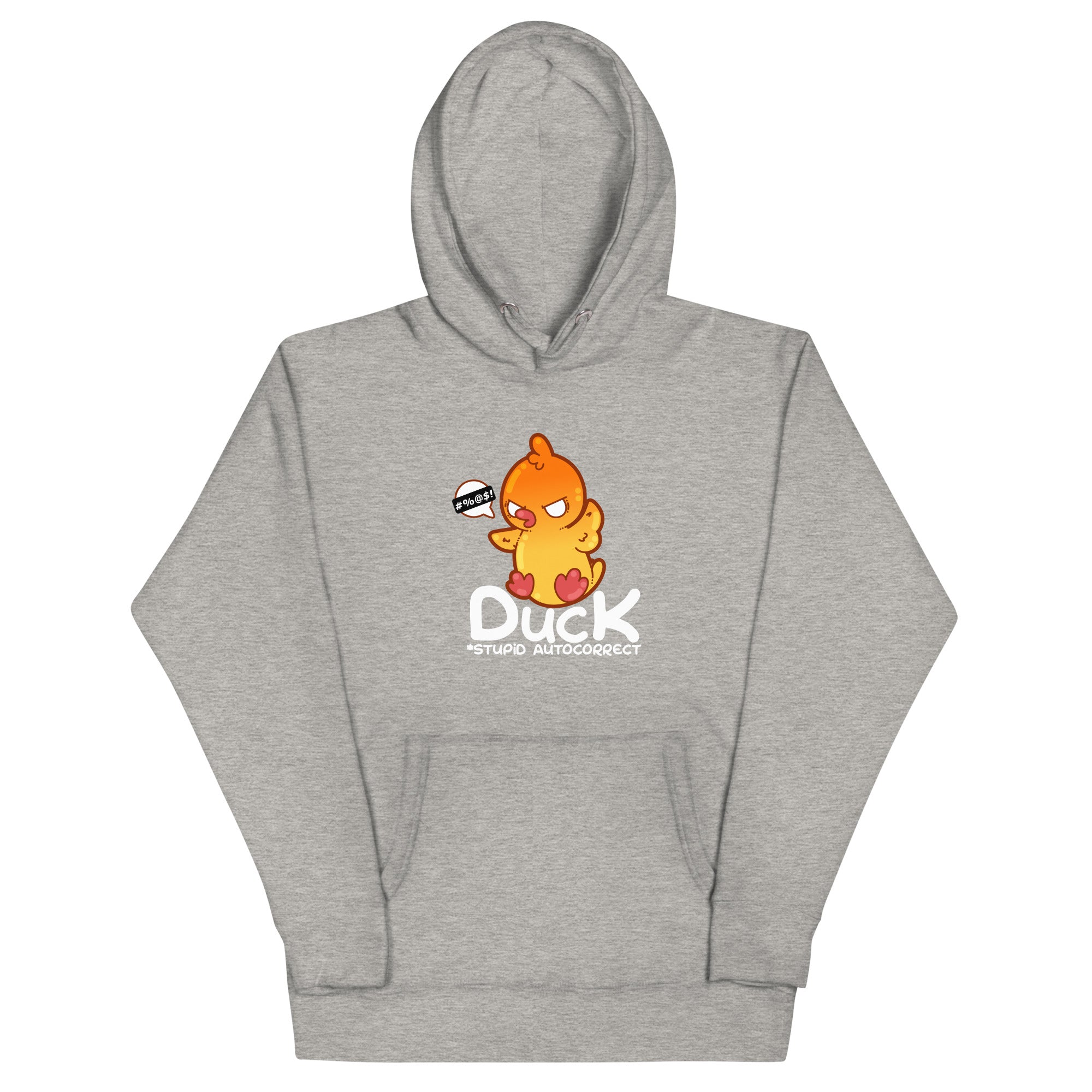 DUCK STUPID AUTOCORRECT - Modded Hoodie - ChubbleGumLLC